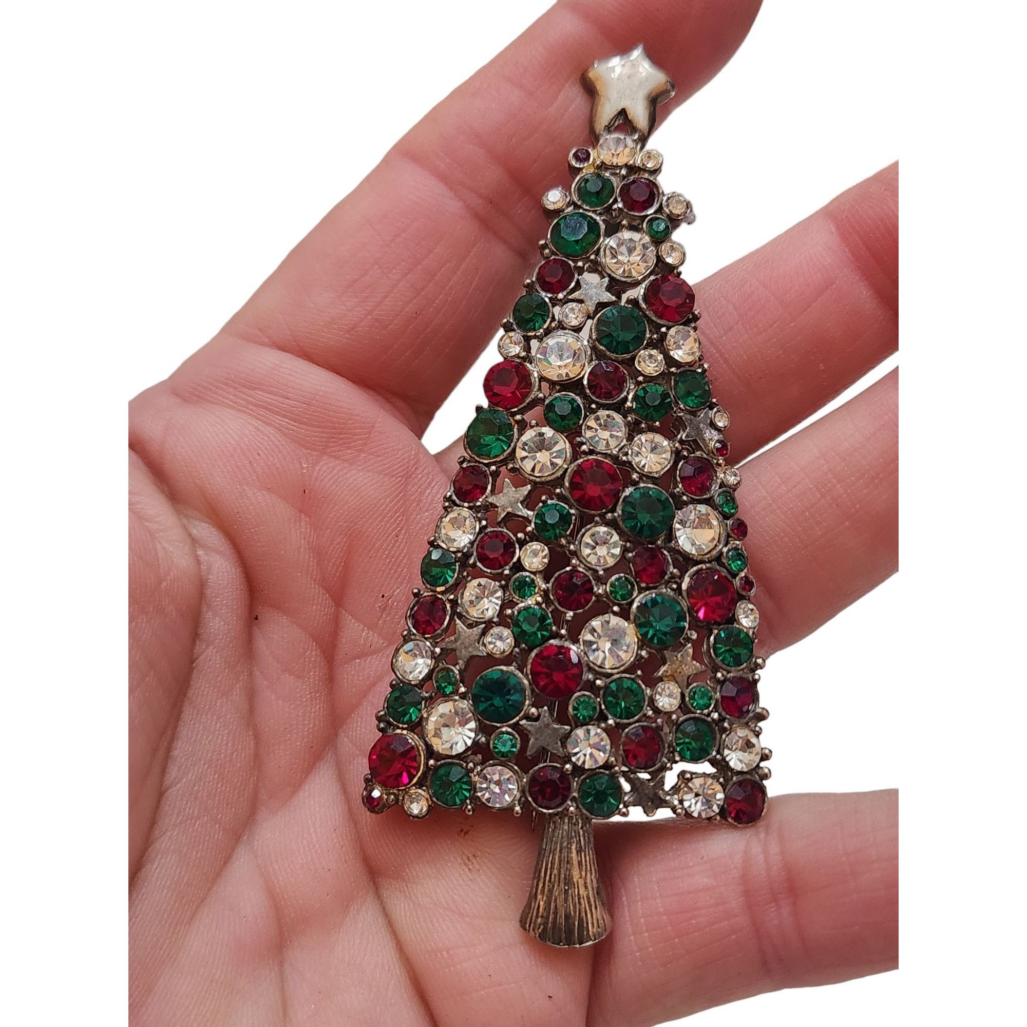 Vintage Vintage Rare Huge Hattie Carnegie Christmas Tree Brooch Size ONE SIZE - 4 Thumbnail