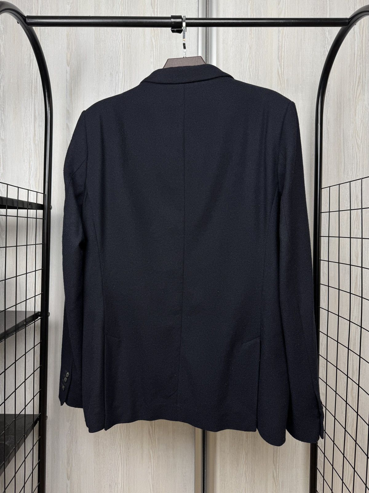 CLOSED CLOSED wool cashmere navy blue unlined 3 button blazer Size 44R - 7 Thumbnail