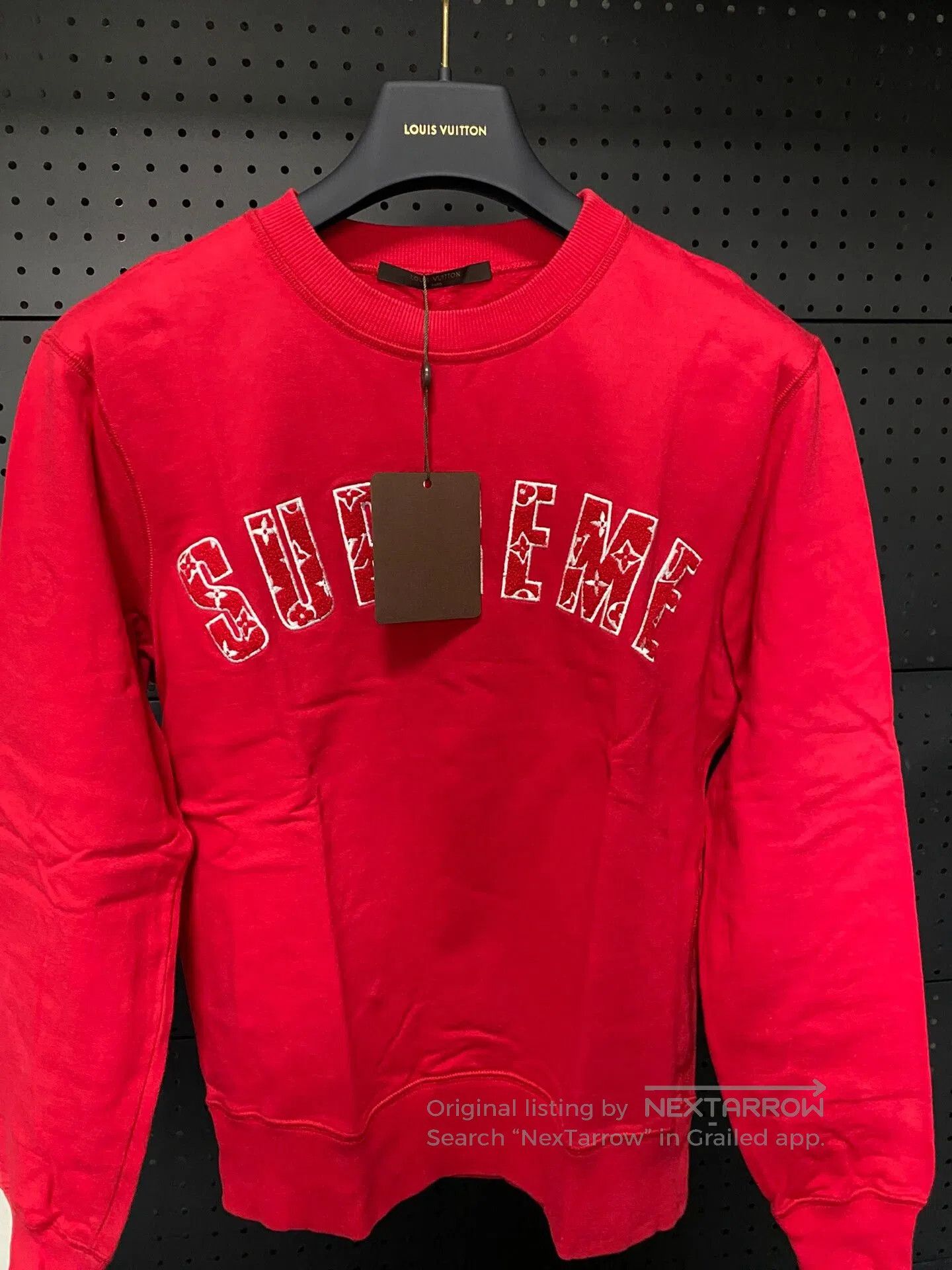 Louis Vuitton LV Supreme Red Sweatshirt XXS. Size US XXS / EU 40 - 1 Thumbnail