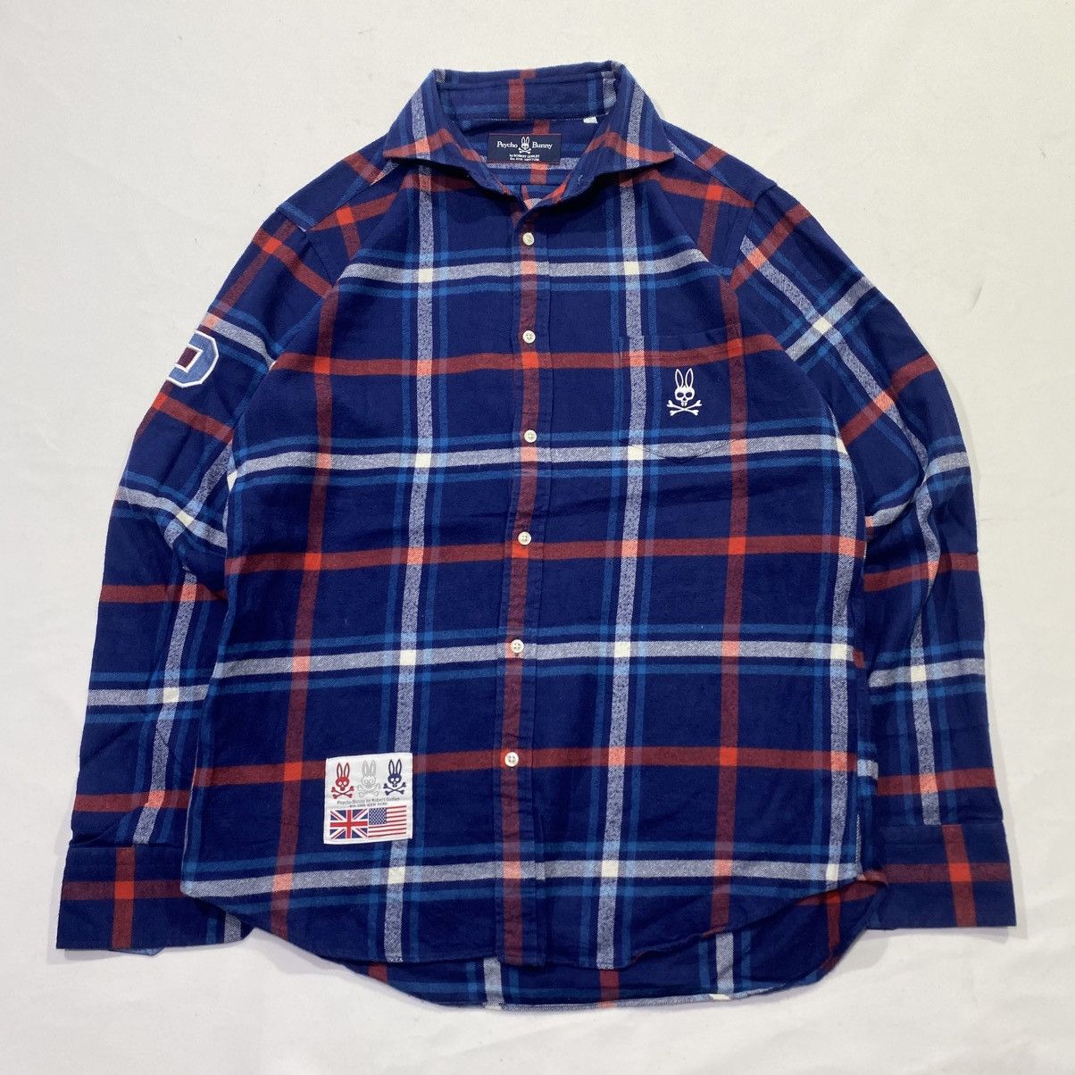 Psycho Bunny Psychobunny x Robert Godley Flannel Shirt Size US L / EU 52-54 / 3 - 1 Thumbnail