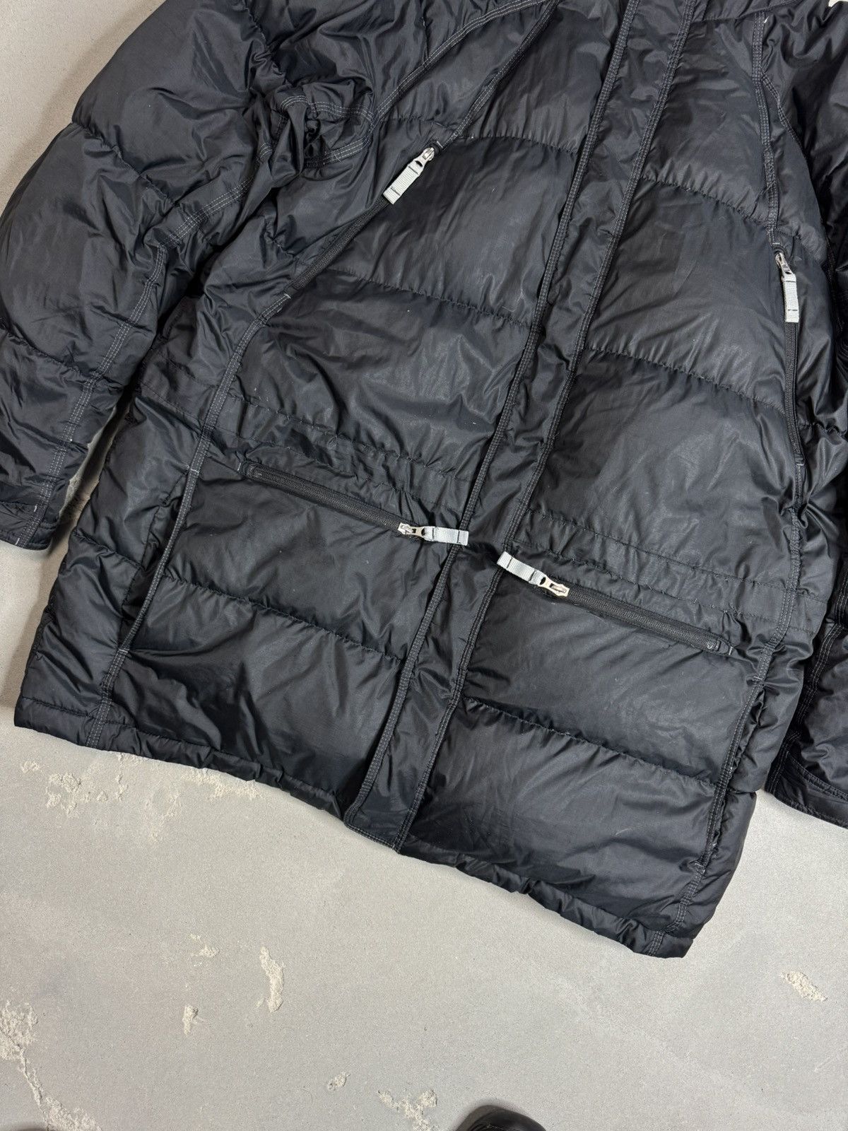 Nike × Vintage Vintage 90s Nike Black Puffer Down Jacket Mini Swoosh Logo Size US XL / EU 56 / 4 - 3 Thumbnail