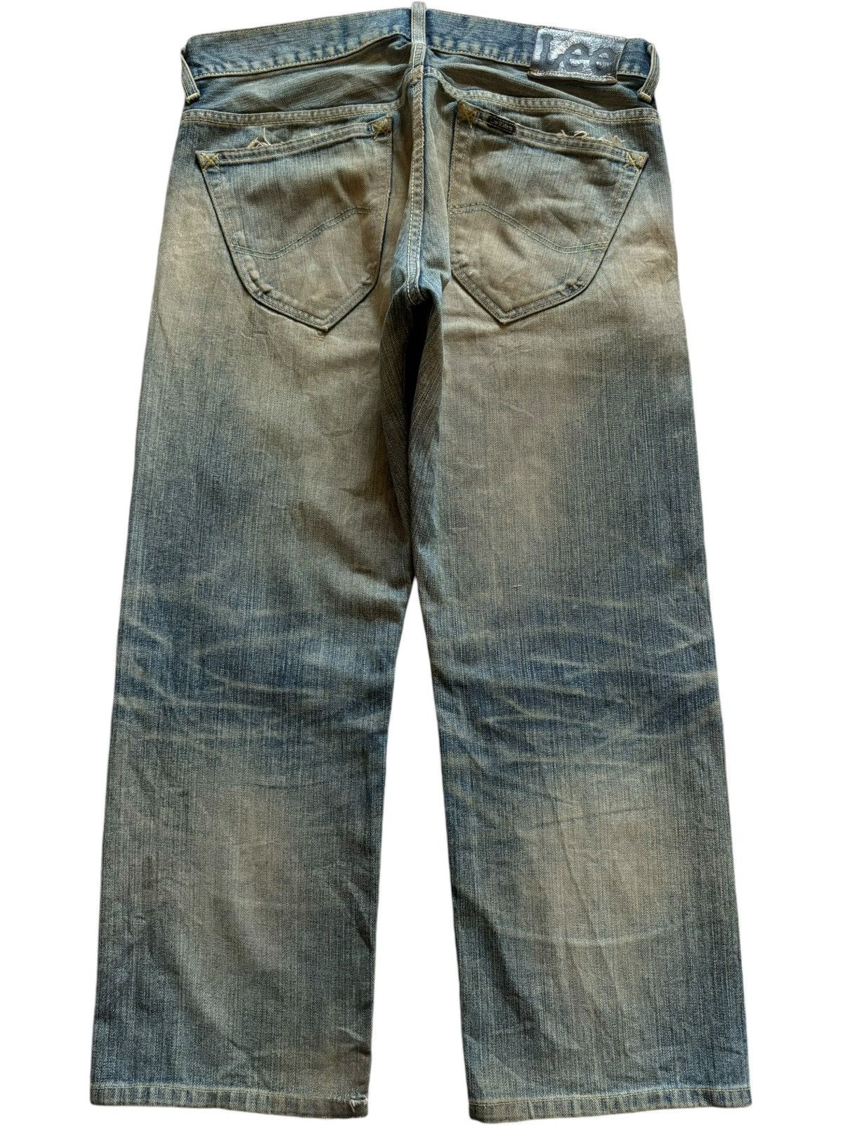 Lee Vintage Japanese Lee Riders Mud Wash Distress Baggy Jeans Size US 34 / EU 50 - 2 Thumbnail