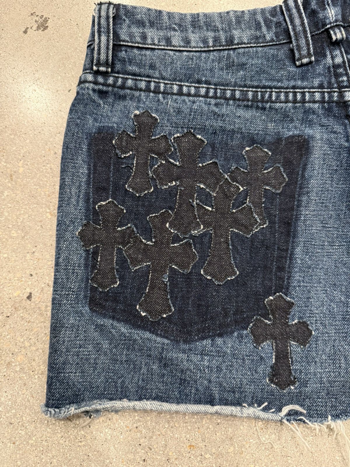 Chrome Hearts Chrome Hearts Cross Patch Jean Mini Skirt Size 28" / US 6 / IT 42 - 13 Thumbnail