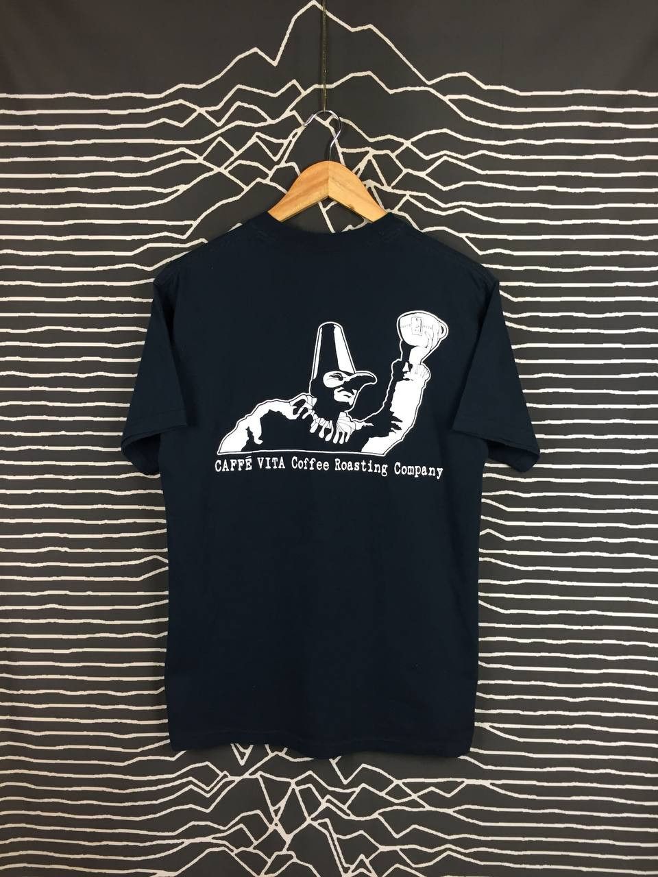 Jerzees Vtg Y2K CAFFE VITA Coffee Roasting Company Promo Tee Size US M / EU 48-50 / 2 - 2 Thumbnail