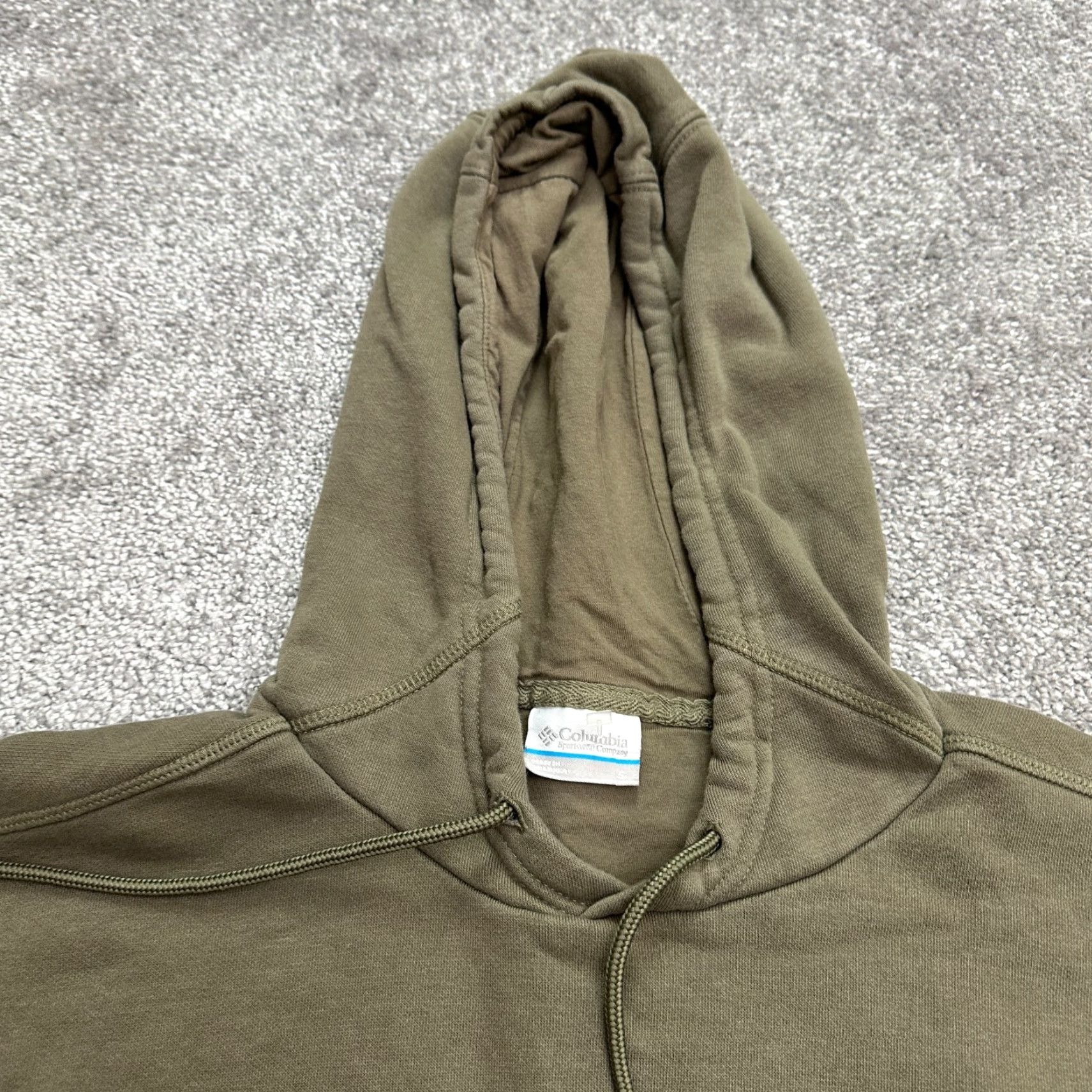 Vintage Columbia Hoodie Mens Small Green Fleece Drawstring Pullover Sweatshirt Size US S / EU 44-46 / 1 - 7 Thumbnail