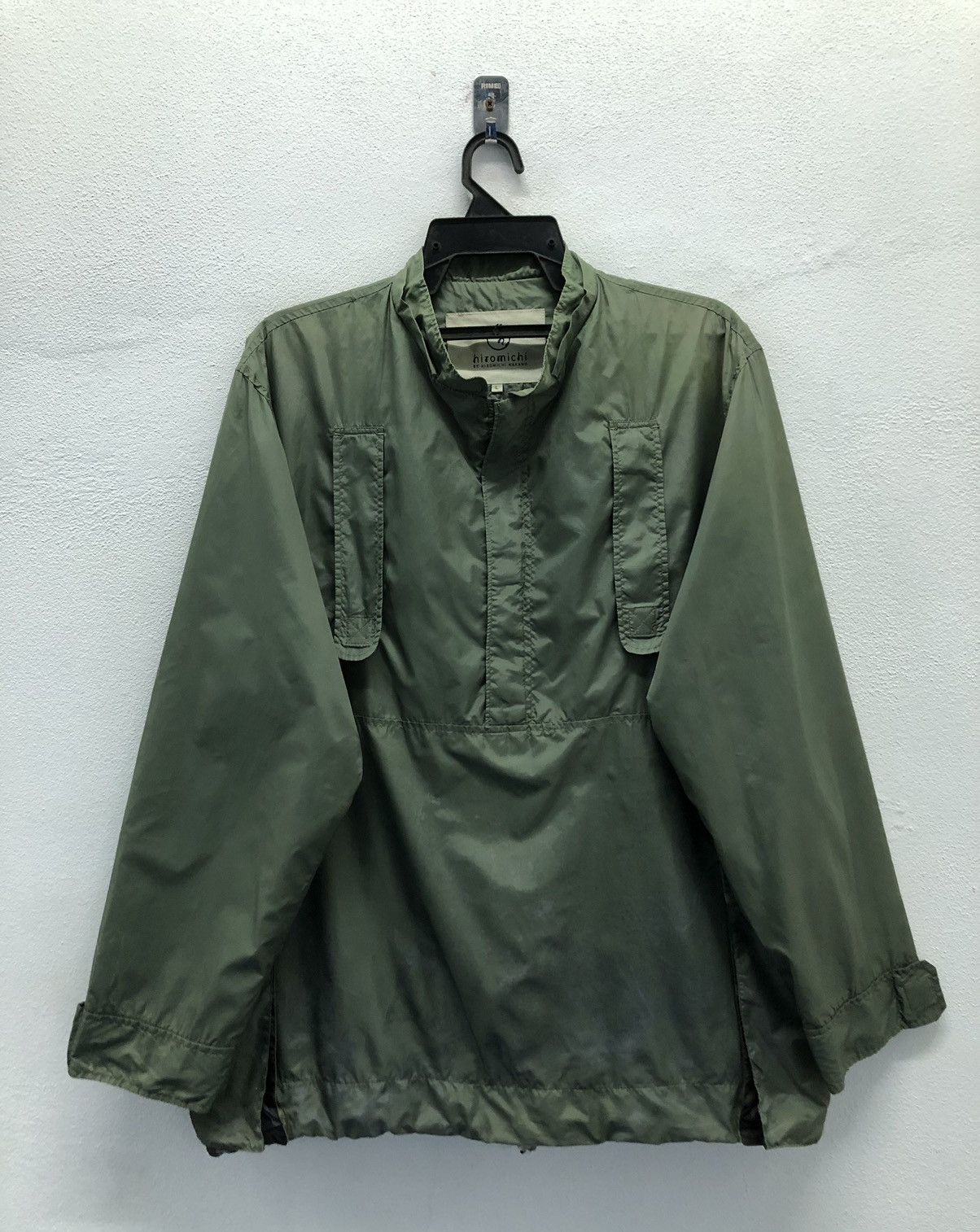 Japanese Brand Hiromichi Nakano Olive Green Pullover Windbreaker Size L Size US L / EU 52-54 / 3 - 1 Thumbnail