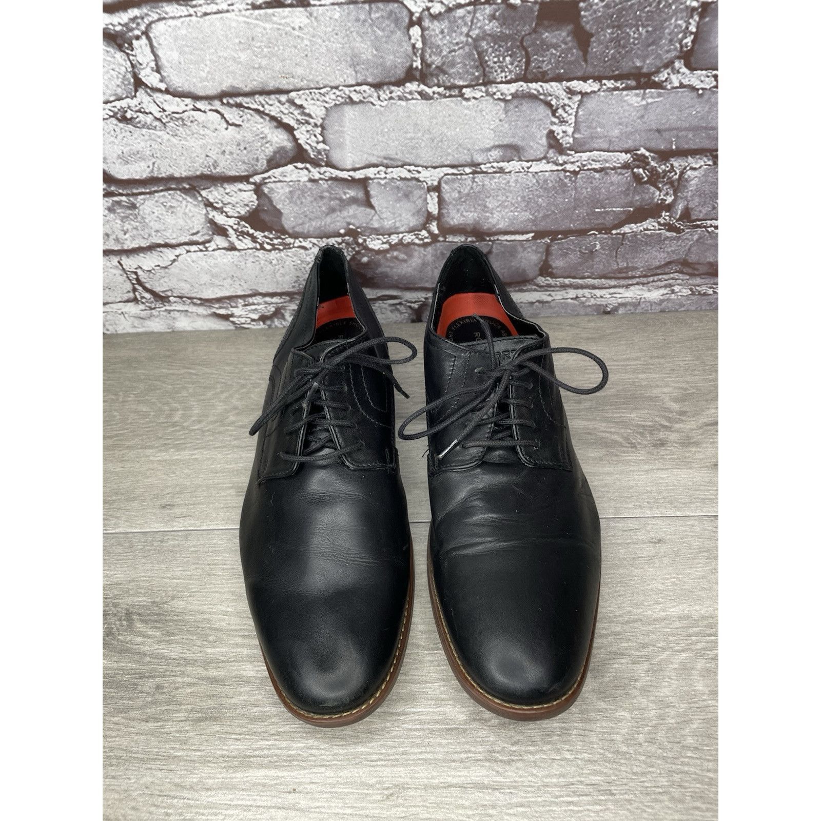 Rockport Rockport Trutech Black Leather Oxfords Brown Casual Shoes Me Size US 10 / EU 43 - 9 Thumbnail