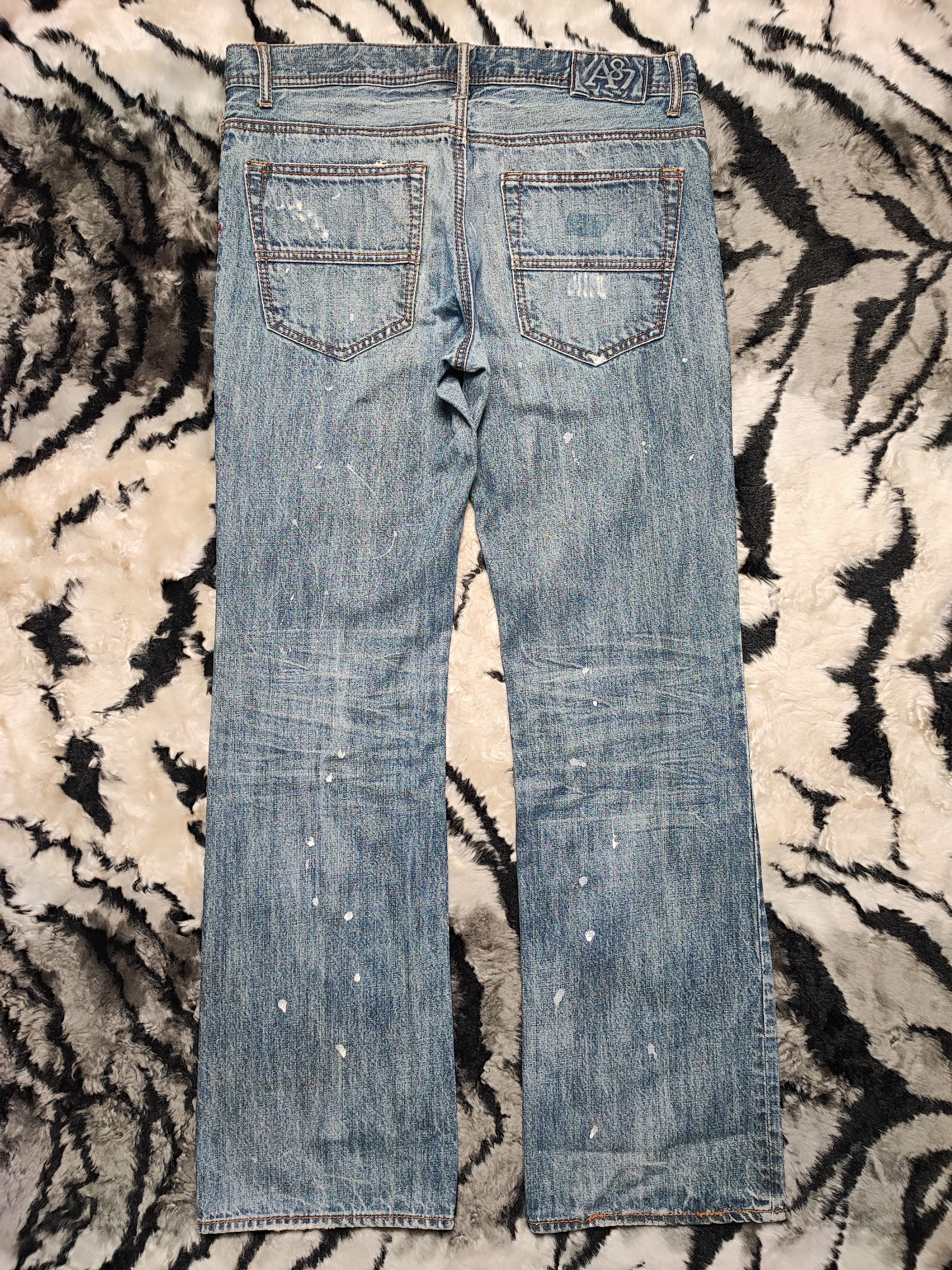 Aeropostale × Vintage Crazy Vintage Y2K/2000s Baggy Grunge Distressed Flared Jeans Size US 36 / EU 52 - 13 Thumbnail