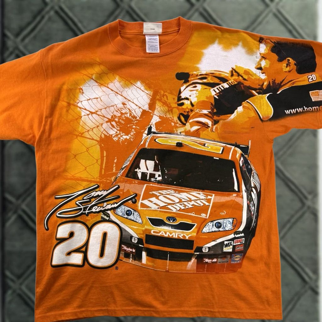 Chase Authentics VINTAGE Tony Stewart Chase Authentics Shirt NASCAR Racing T-Shirt L Orange Unisex Adults Mens Womens Size US L / EU 52-54 / 3 - 1 Thumbnail