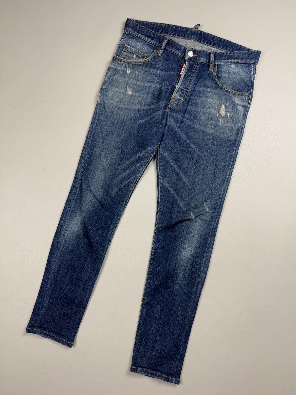 Dsquared2 Dsquared Men’s Distressed Denim Skater Skinny Jeans Size US 30 / EU 46 - 1 Thumbnail
