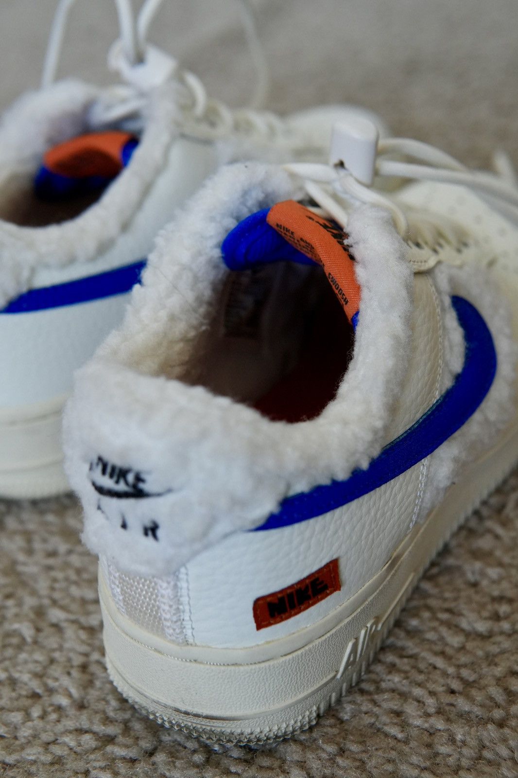 Nike Nike Air Force 1 '07 Sail Racer Blue Sherpa Fleece Size US 7.5 / IT 37.5 - 6 Thumbnail
