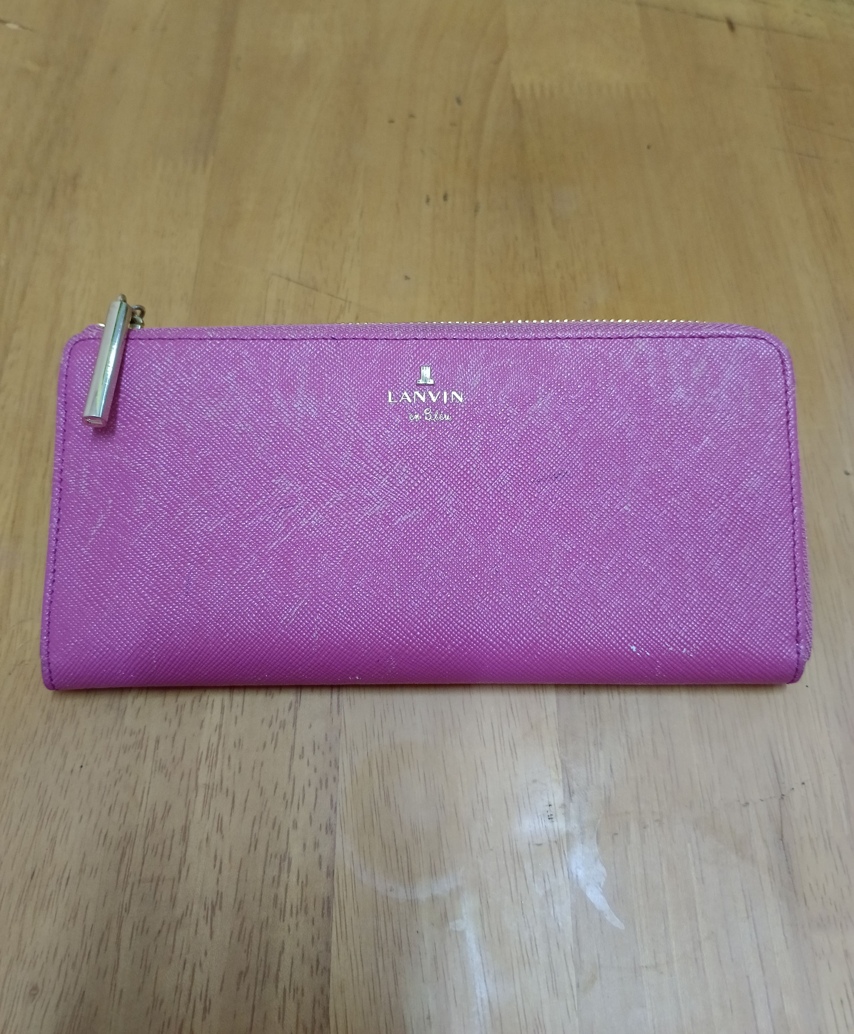 Lanvin × Leather LANVIN EN BLUE LUXEMBOURG LEATHER LONG WALLET Size ONE SIZE - 1 Thumbnail