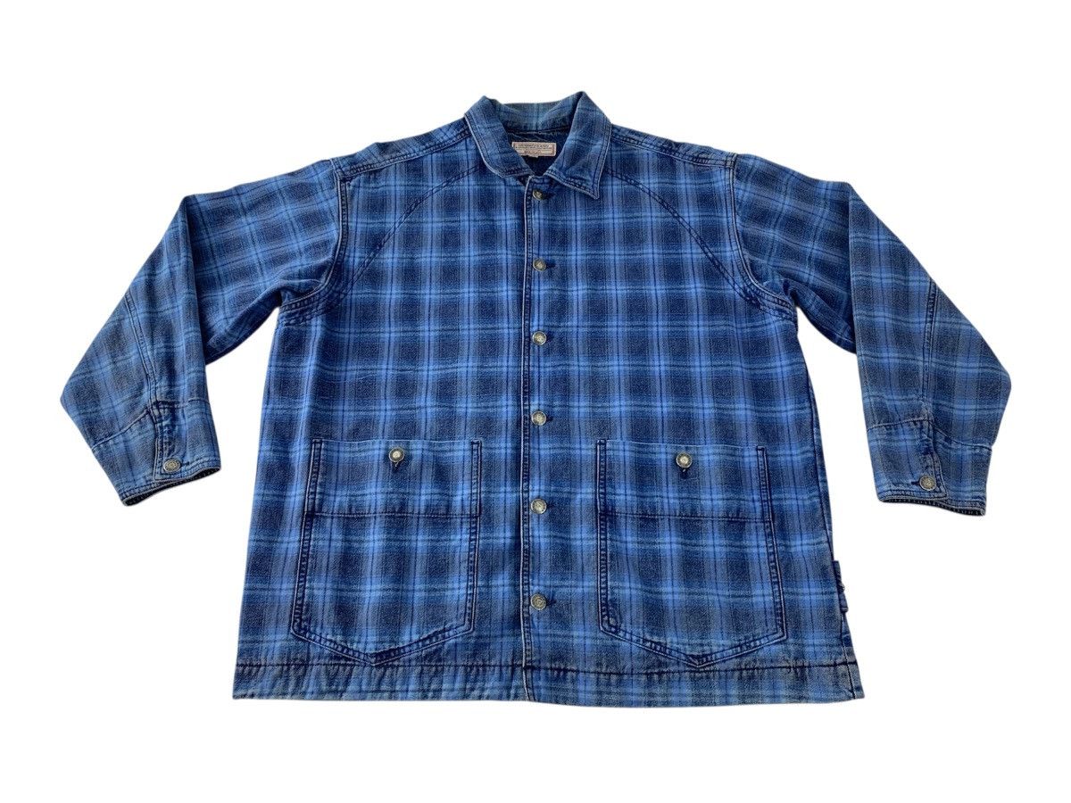 90s Guess Jeans Georges Marciano Plaid Checked Denim