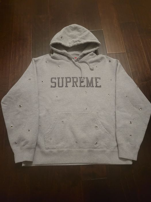 Supreme eyelet hooded store sweatshirt