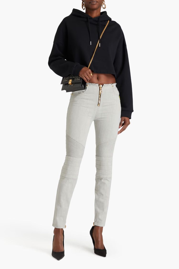 Balmain o1y0625 Denim Pant in Light Gray Size 28" / US 6 / IT 42 - 2 Thumbnail