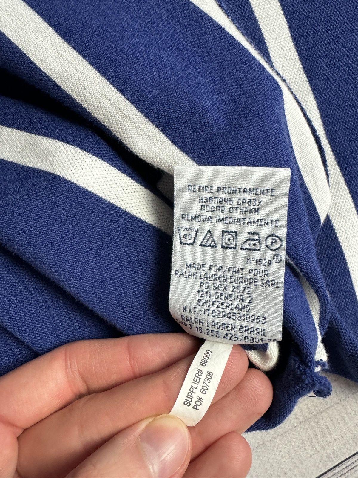 Polo Ralph Lauren Vintage polo Ralph Lauren striped navy shirt S Size US S / EU 44-46 / 1 - 5 Thumbnail