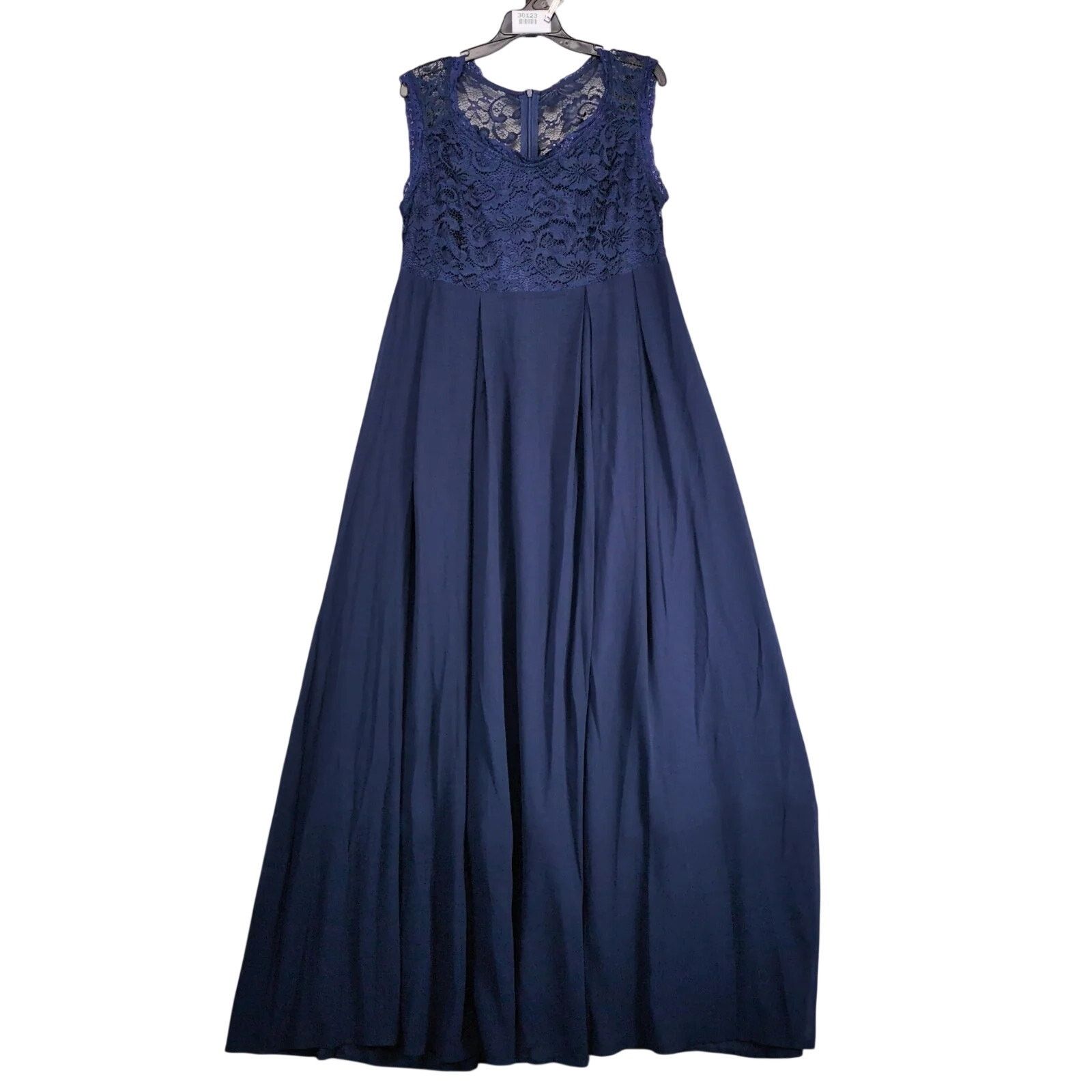 Other UK Emerald Sundae Navy Lace Bodice Chiffon Maxi Dress 3XL Size 3XL / US 20-22 - 1 Thumbnail
