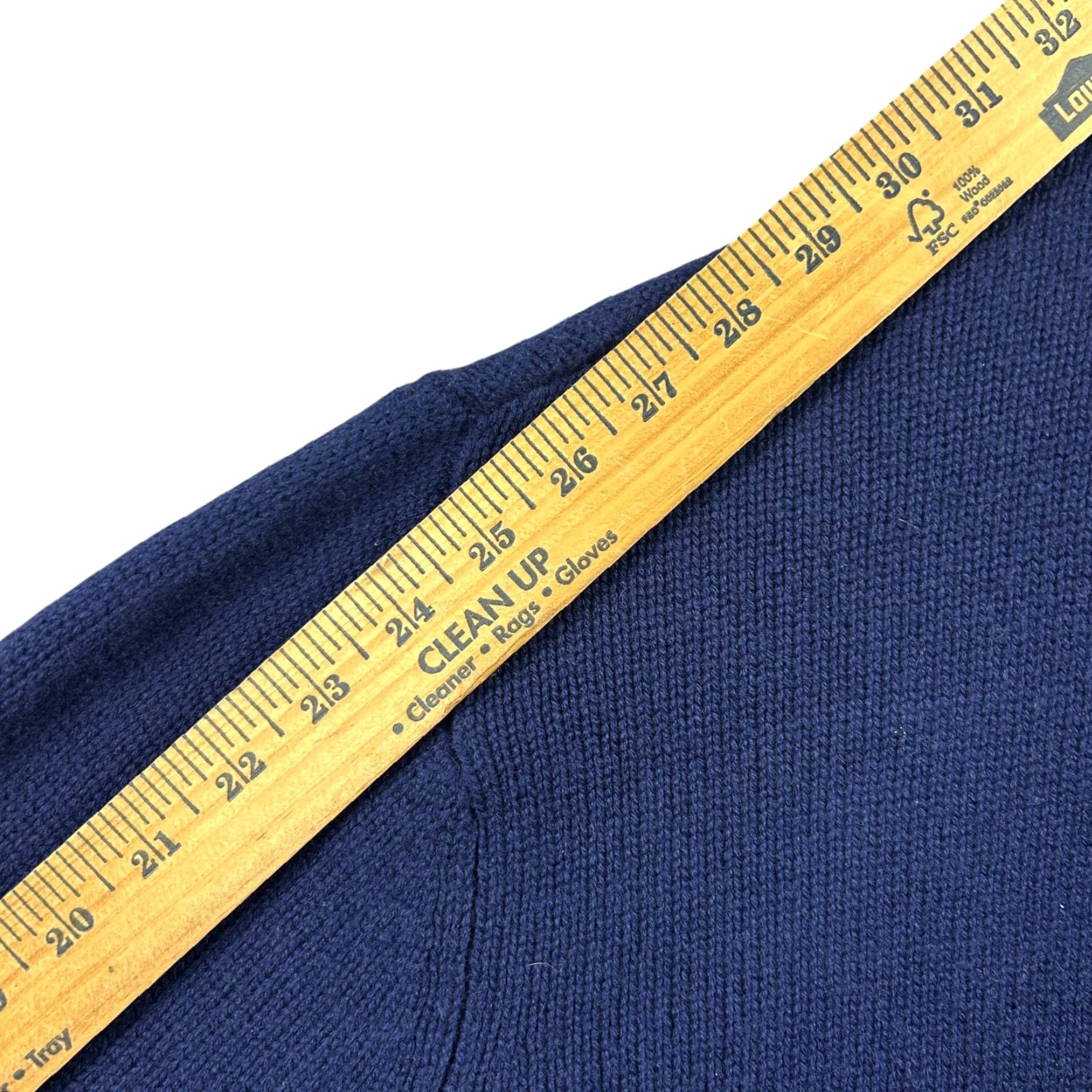 Pinko Thomas Pink Sweater Mens XL Blue Cashmere Wool Knit Long Sleeve Embroidered Size US XL / EU 56 / 4 - 7 Thumbnail
