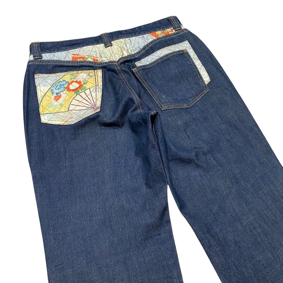 Karakuri Tamashii WAGARAYA Japan Motive Denim Jeans Size US 34 / EU 50 - 2 Thumbnail