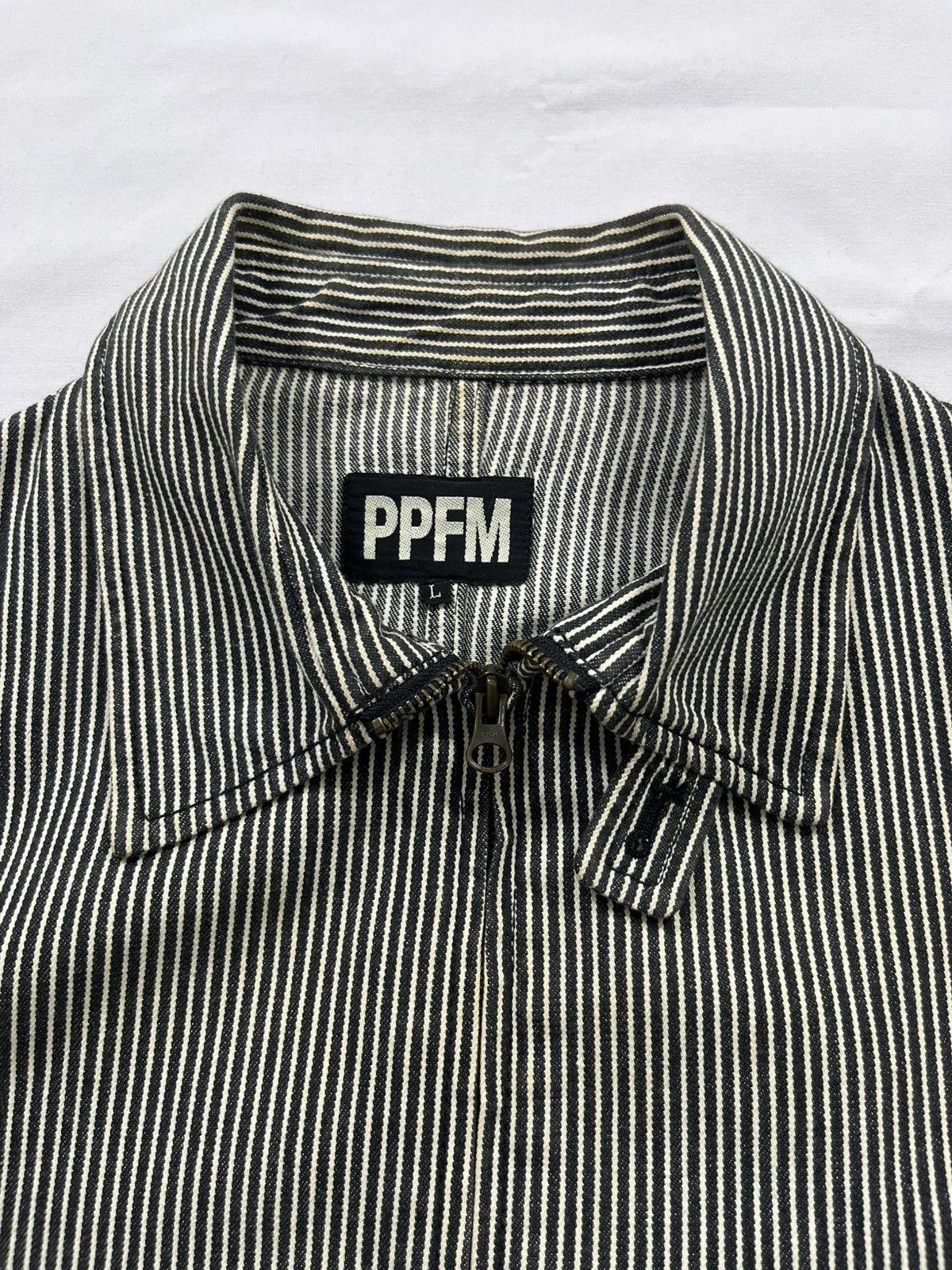 PPFM PPFM Stripe Button Up Zip Nice Design Size US M / EU 48-50 / 2 - 3 Thumbnail