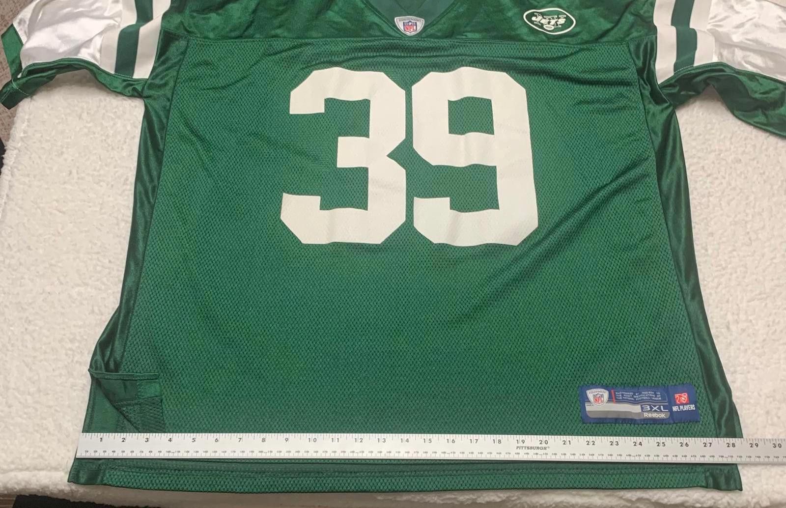 NFL VTG Reebok NY Jets Esposito Jersey #39 3XL Green Size US XXL / EU 58 / 5 - 8 Thumbnail