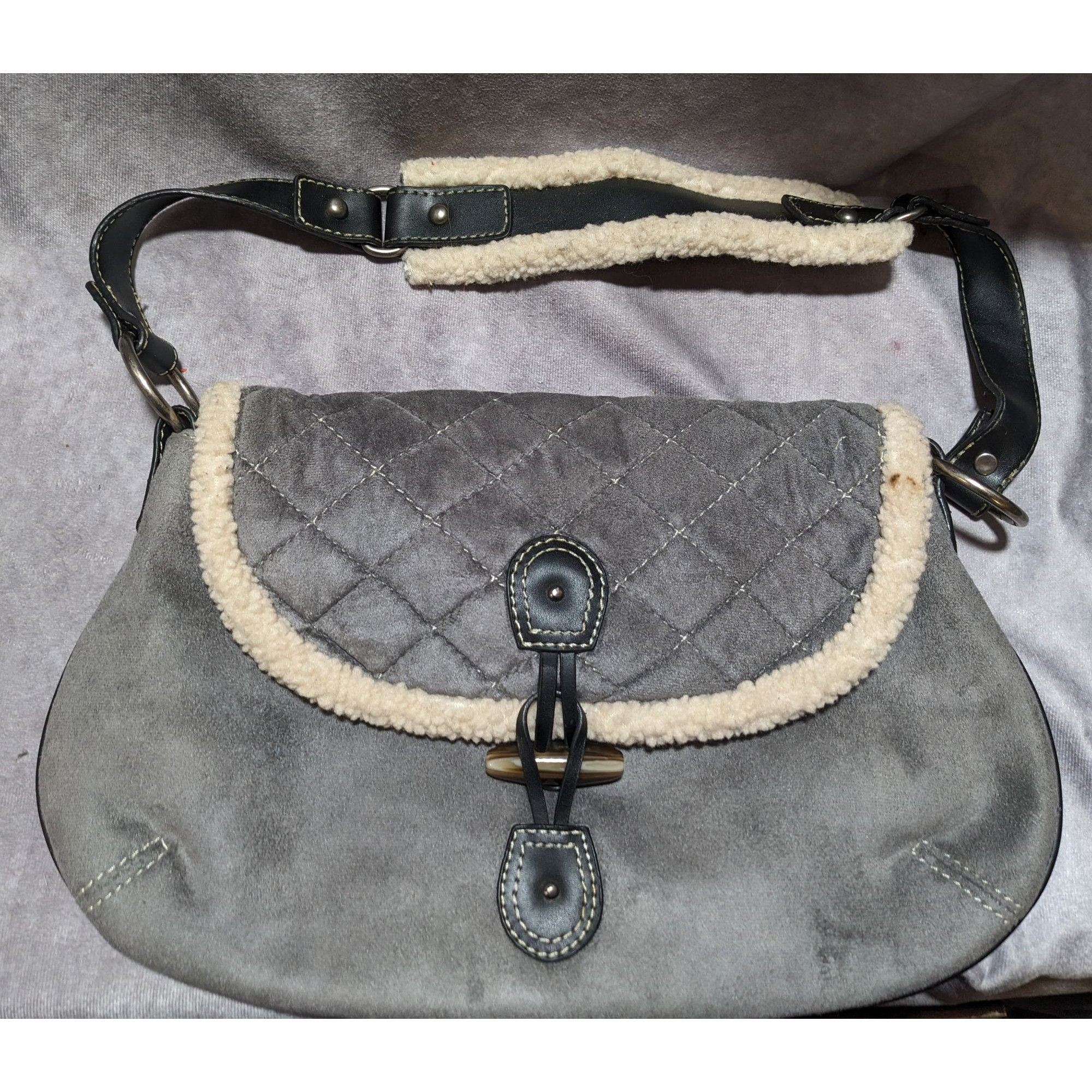Old Navy Old Navy Grey Sherpa Purse Size ONE SIZE - 8 Thumbnail