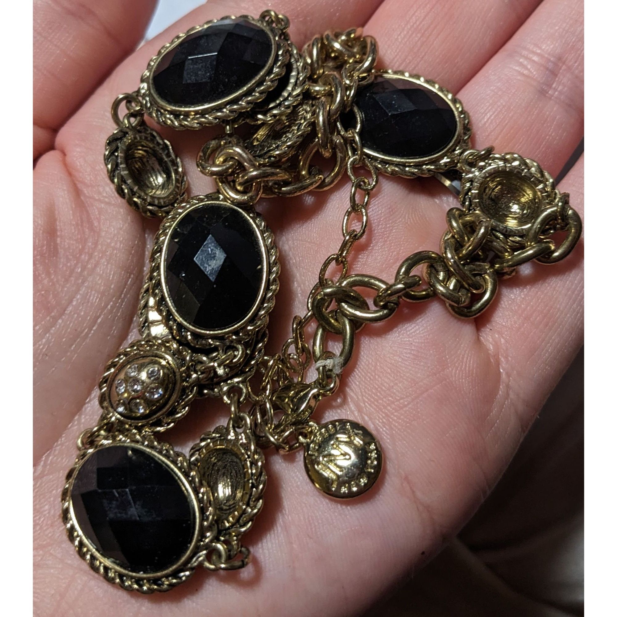 Jones New York Vintage Glam Jones New York Gold Gemmed Necklace Size ONE SIZE - 7 Thumbnail