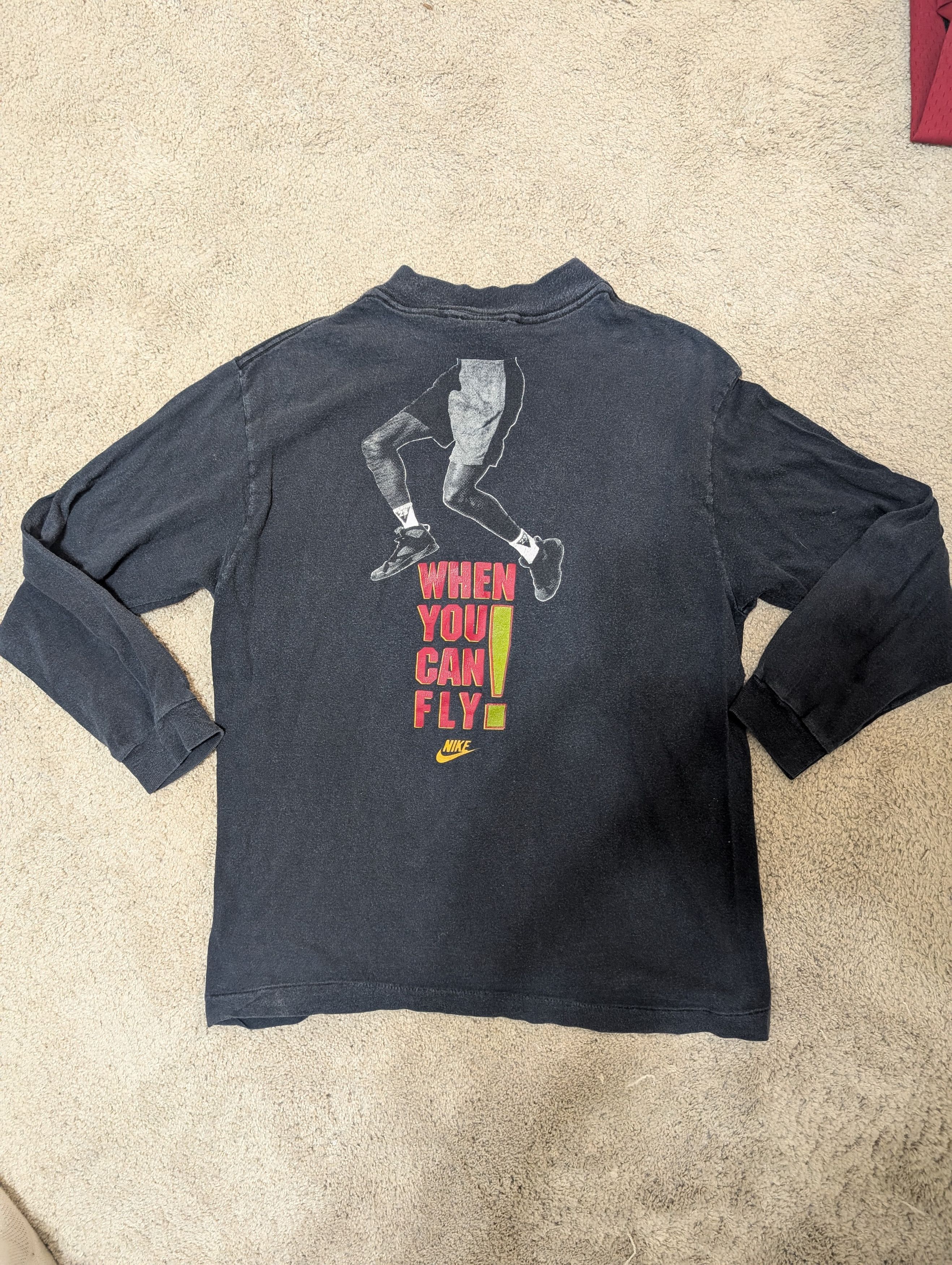 Jordan Brand × Nike Vintage Nike Micheal Jordan "Why Drive?" Tee Size US L / EU 52-54 / 3 - 2 Thumbnail