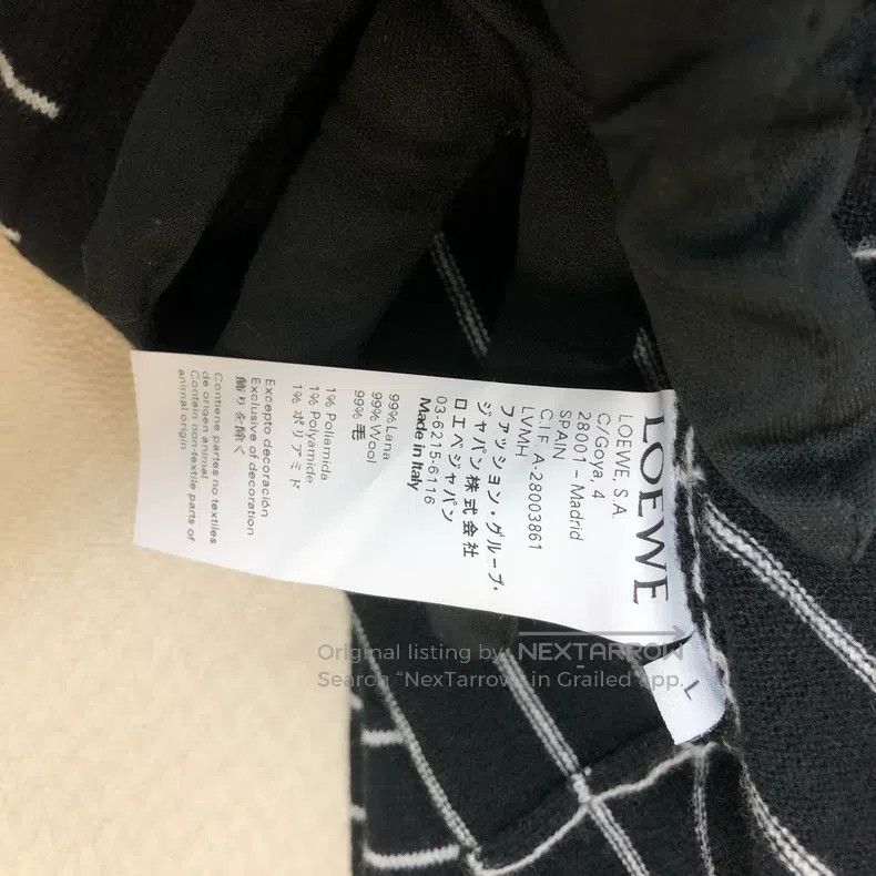 Loewe Loewe Black Striped Long Sleeve Knit Sweater Jacket Size L / US 10 / IT 46 - 5 Thumbnail
