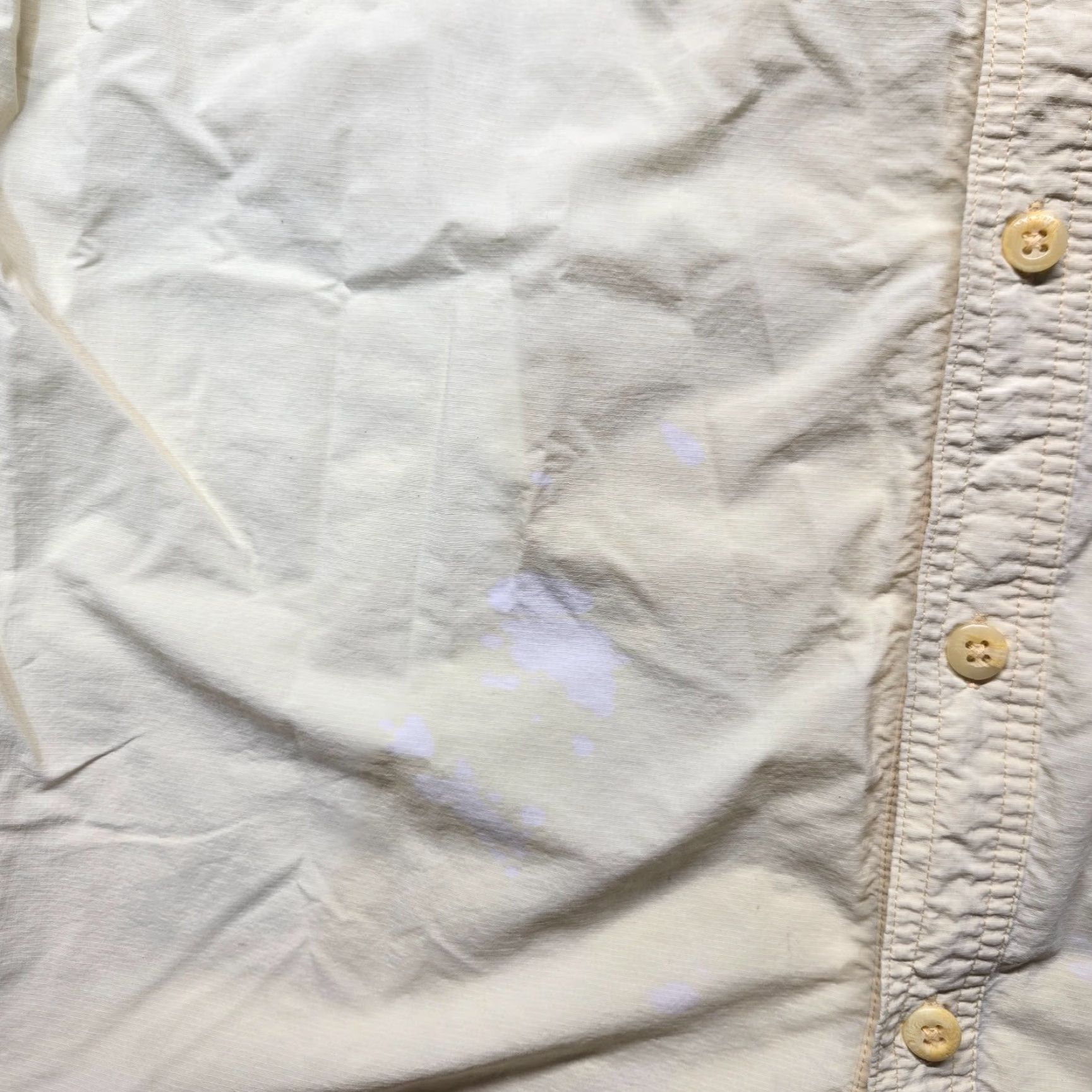 Vintage Field & Stream Outfitter Solid Beige Button Up Short Sleeve Shirt Men's L Large Size US L / EU 52-54 / 3 - 3 Thumbnail