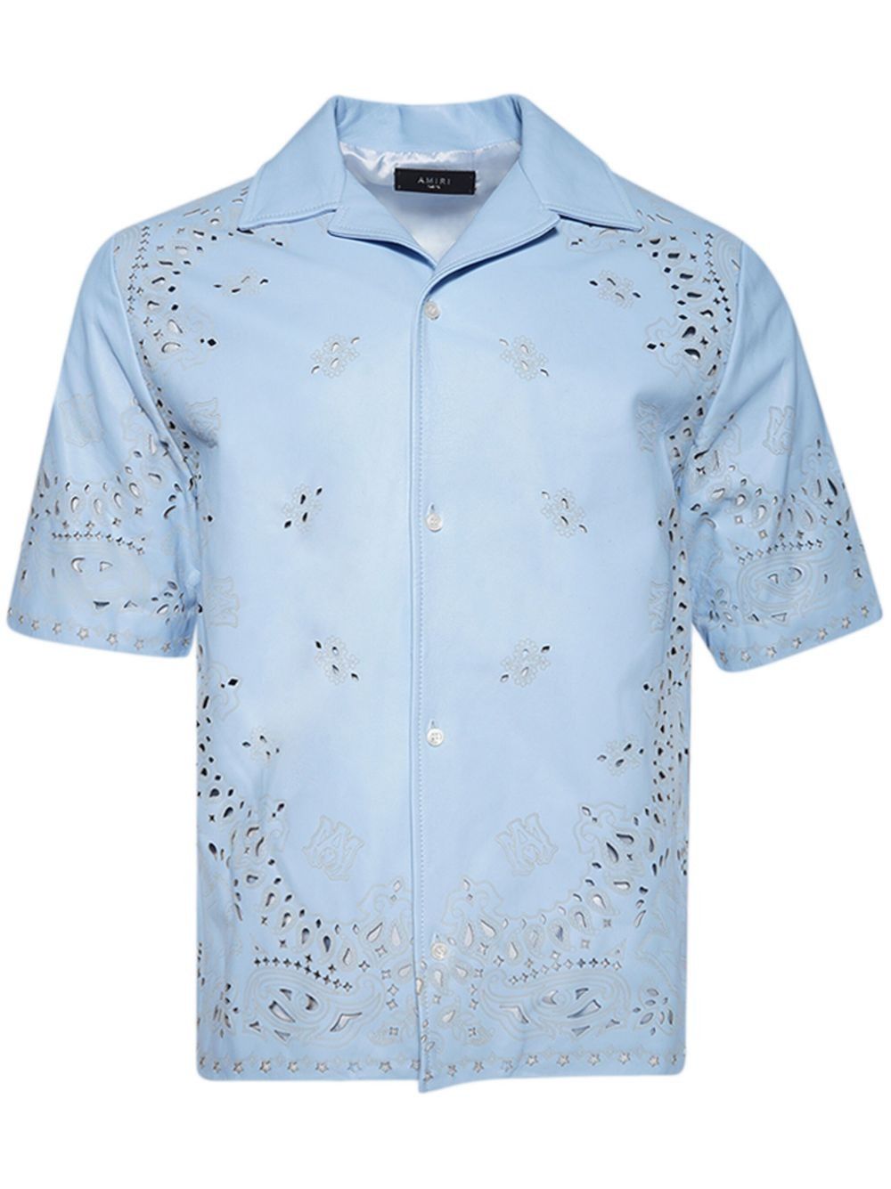 Amiri o1s1wg110525 Bandana Shirt in Blue Size US XL / EU 56 / 4 - 1 Thumbnail