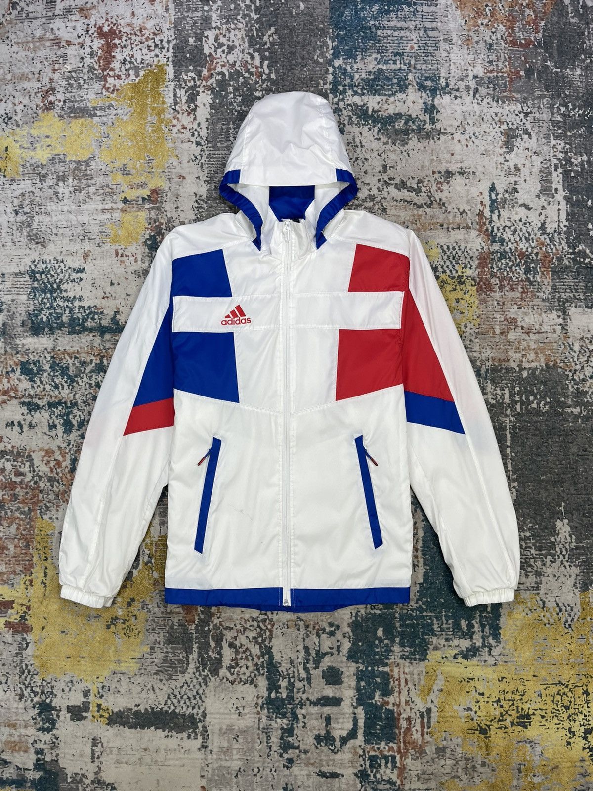 Adidas Adidas Wind RDY France Team Theme Windbreaker Jacket Size US S / EU 44-46 / 1 - 1 Thumbnail
