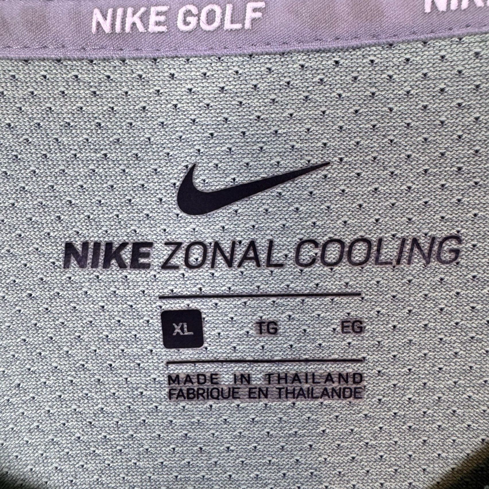 Nike Nike Polo Shirt Mens XL Zonal Cooling Golf Tiger Mint Stripe Tiburon Club Size US XL / EU 56 / 4 - 6 Thumbnail