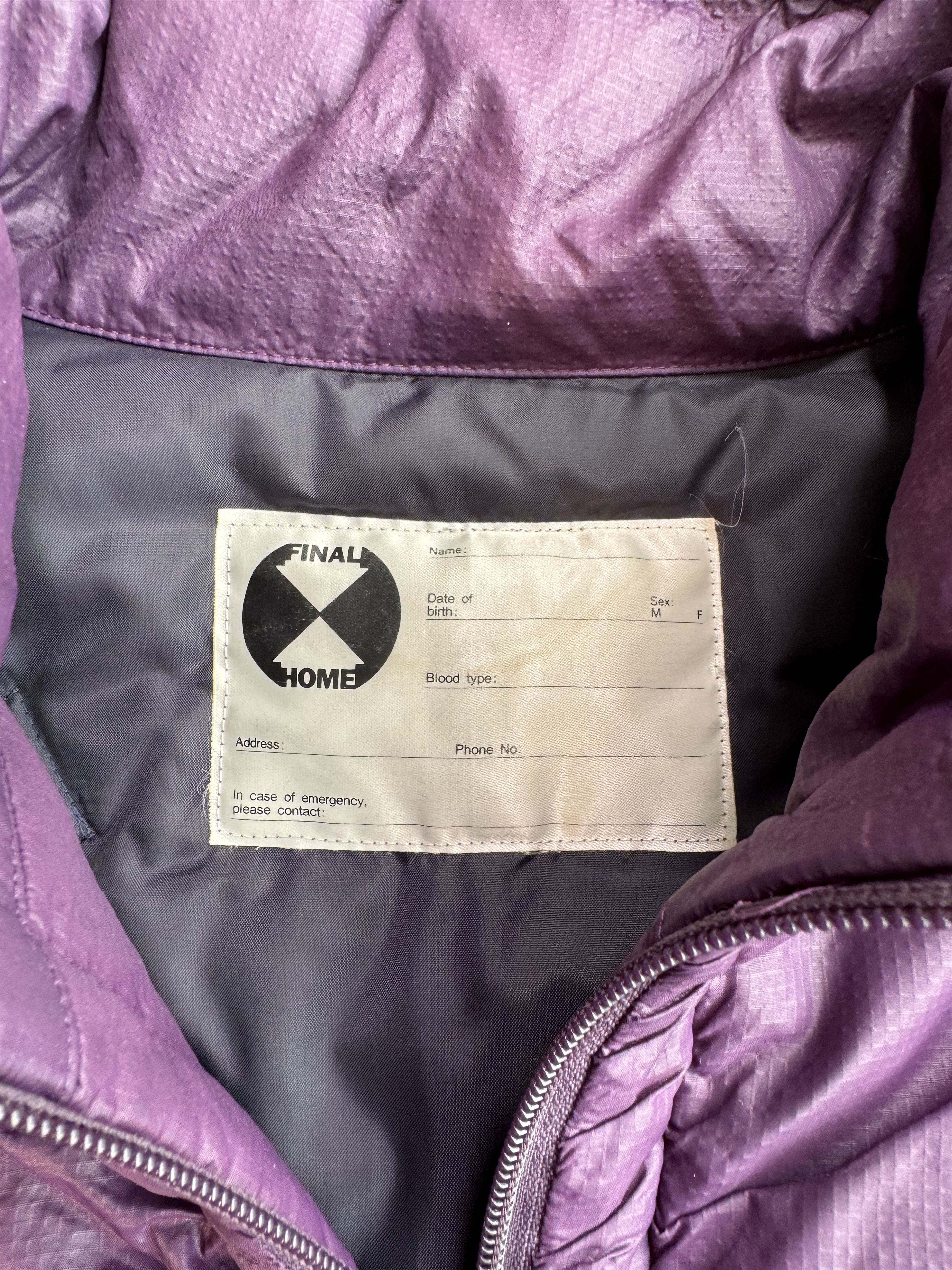 Final Home Final Home RARE 90's Survival Puffer Nylon Jacket Size US M / EU 48-50 / 2 - 8 Thumbnail