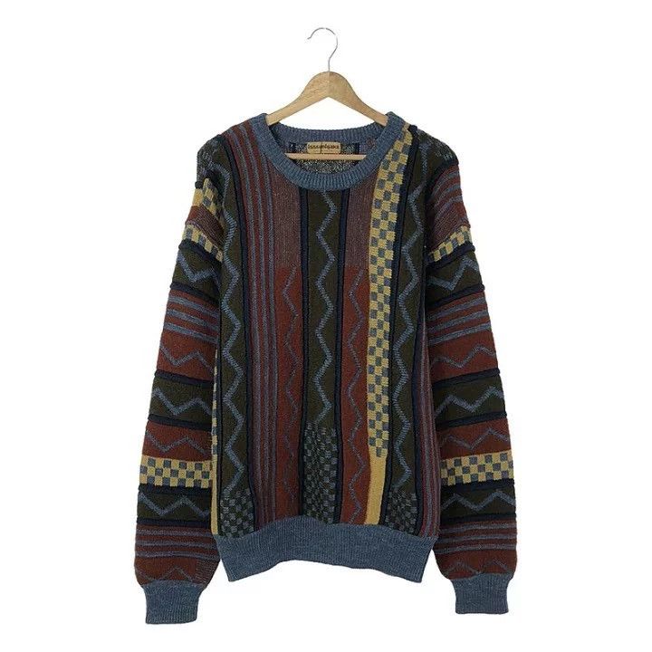 Issey Miyake issey miyake size:one size Jacquard knitted sweater Size US XXS / EU 40 - 1 Thumbnail