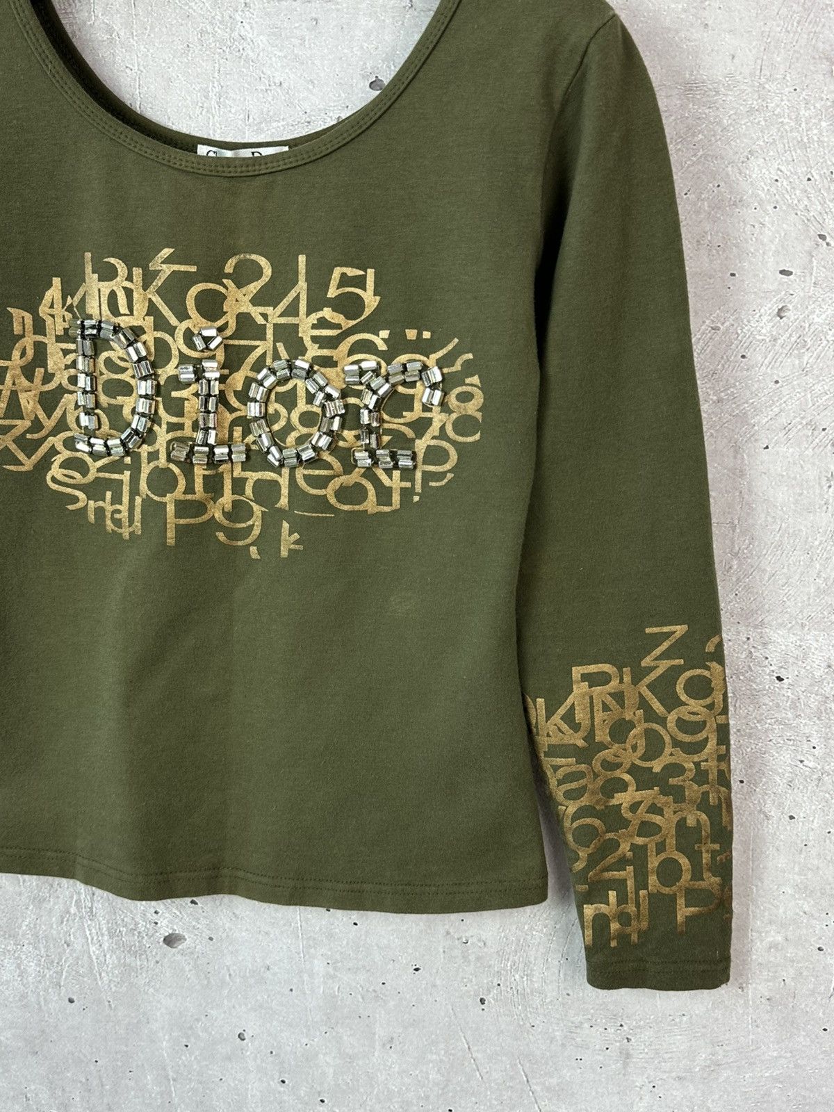 Christian Dior Monsieur Christian Dior Boutique Beads Logo Printed Khaki Jumper Size M / US 6-8 / IT 42-44 - 5 Thumbnail