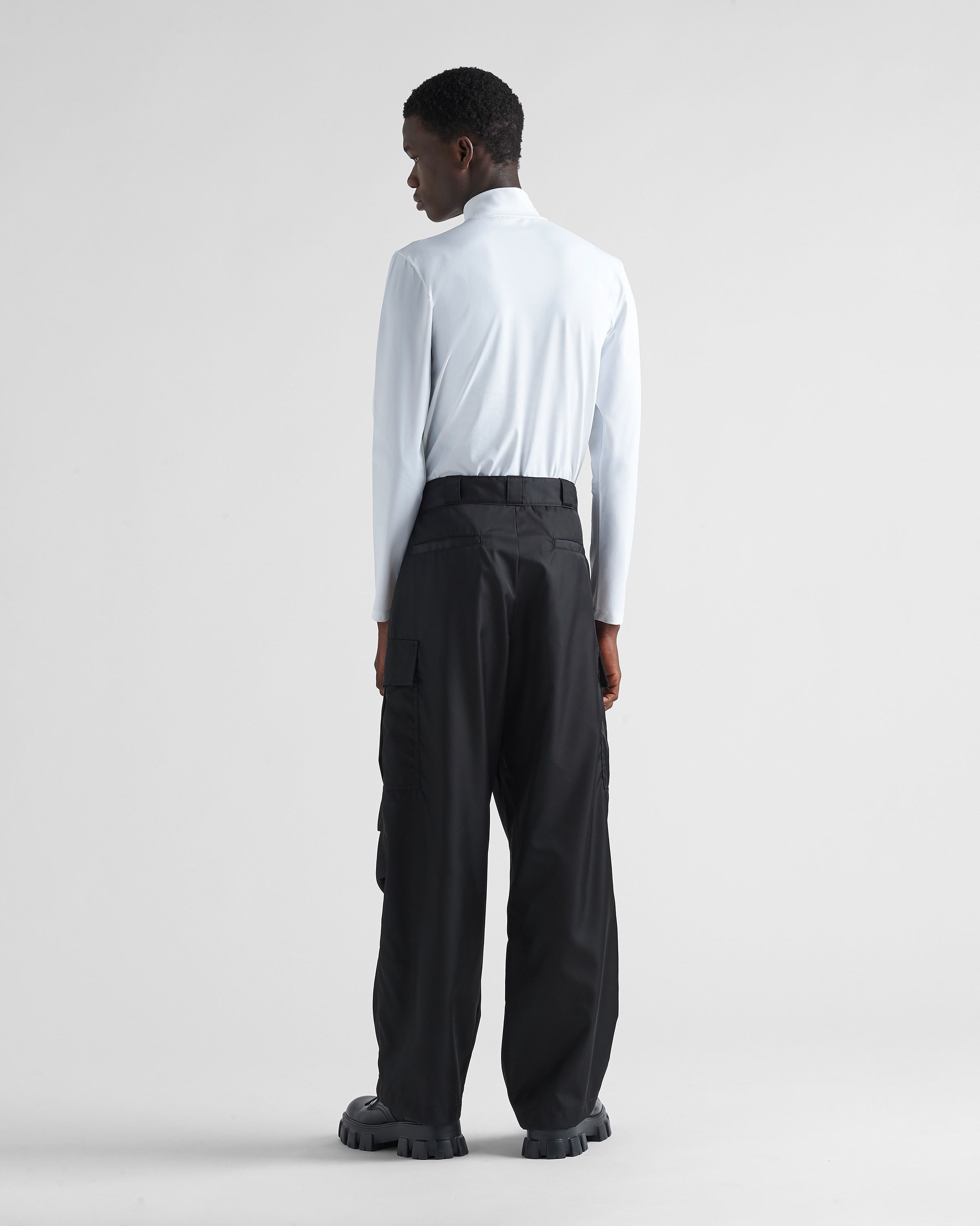 Prada o1la1rc1a0925 Stretch Cotton Turtleneck Sweater in White Size US XXL / EU 58 / 5 - 5 Thumbnail