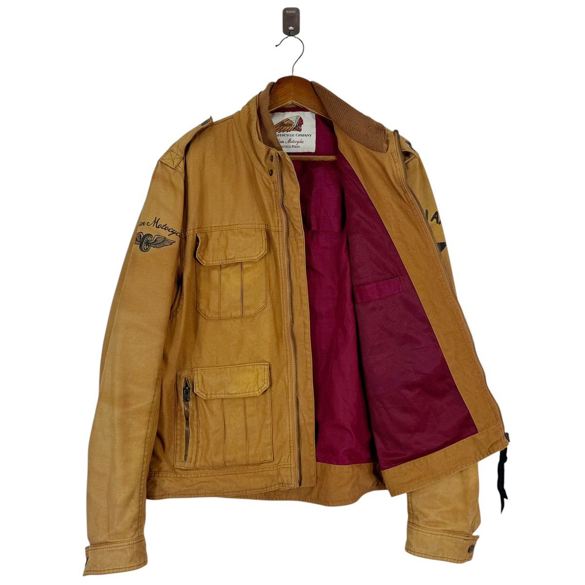 Indian Motorcycle 🔥🔥 VINTAGE INDIAN MOTORCYCLE US ARMY SCOUT BIKERS JACKET Size US L / EU 52-54 / 3 - 8 Thumbnail