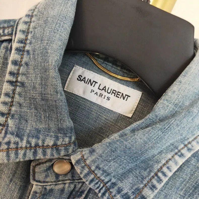 Yves Saint Laurent YSL Classic Denim Button-Up Shirt. Size US S / EU 44-46 / 1 - 3 Thumbnail