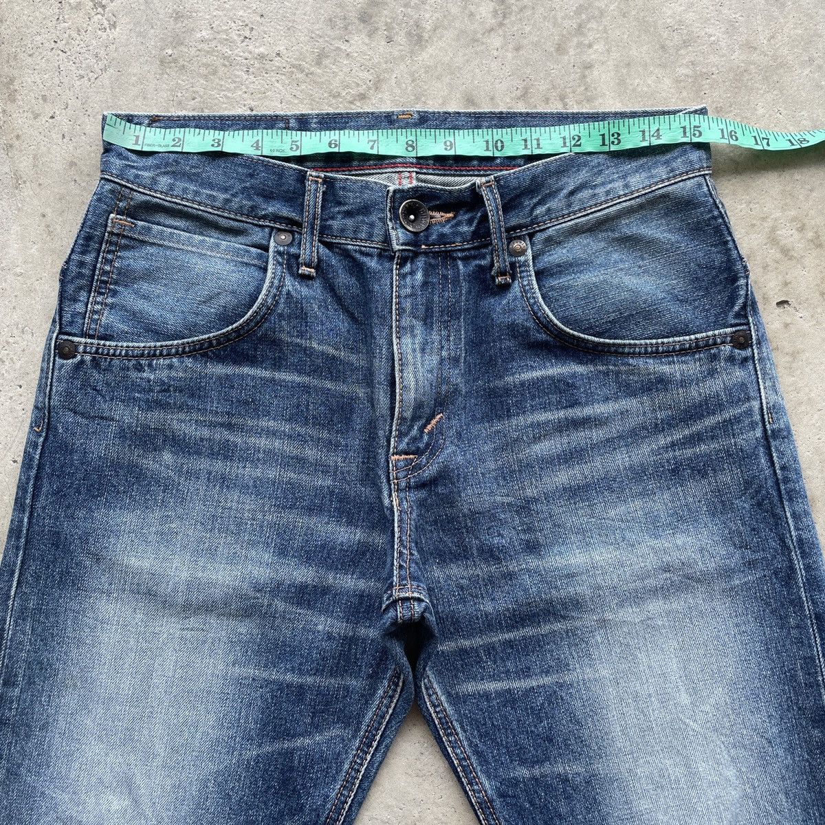 Edwin × Jean Vintage Edwin XV Faded Denim Distressed Pants Jeans Size US 31 - 5 Thumbnail