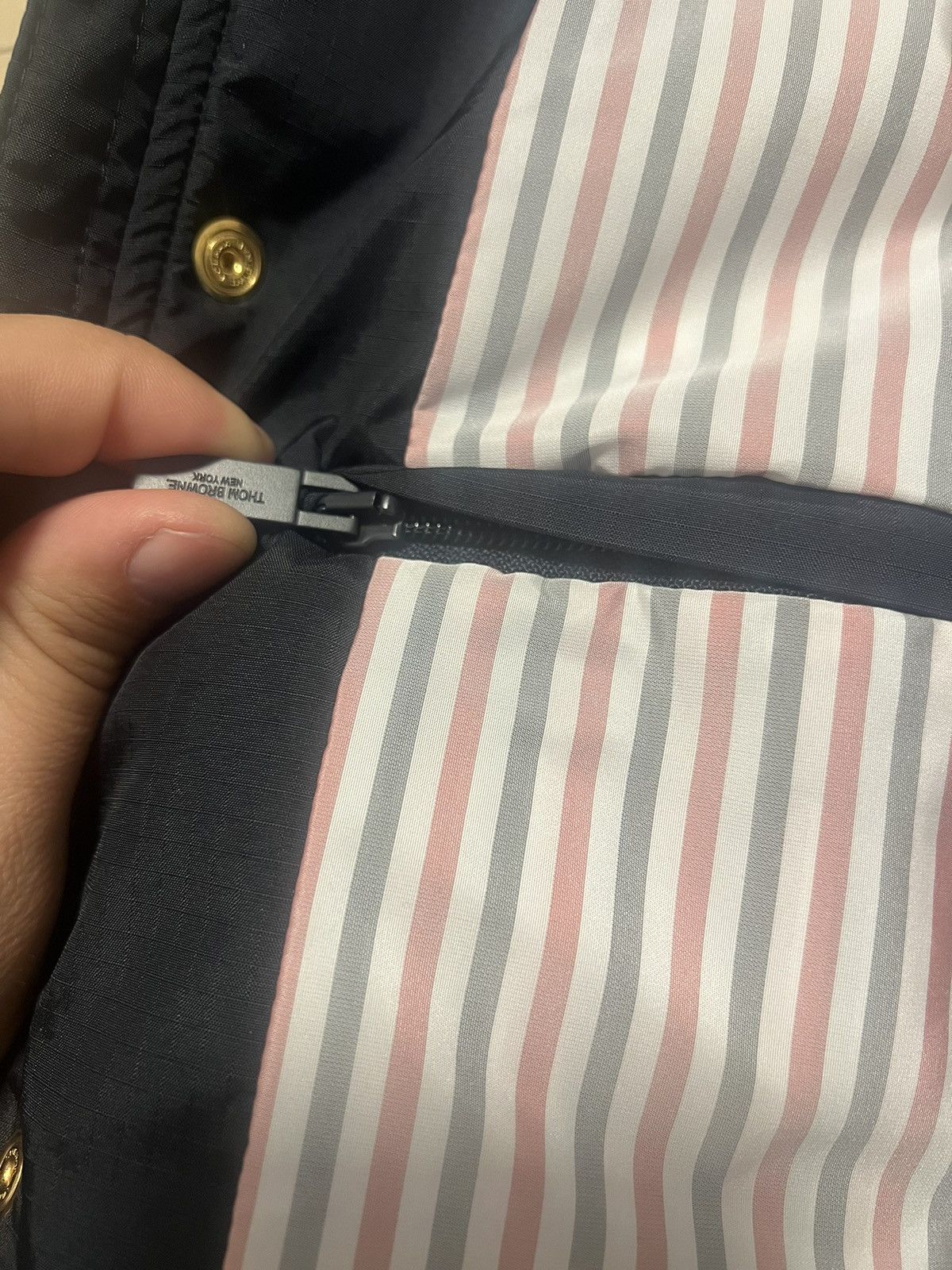 Thom Browne Shiny Ripstop Navy size 4 Size US XL / EU 56 / 4 - 8 Thumbnail