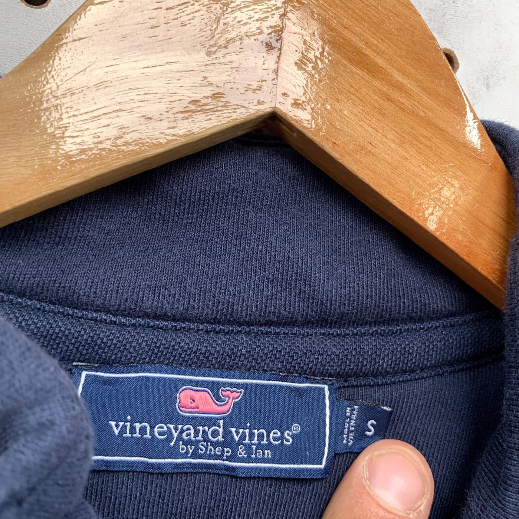 Vineyard Vines Vineyard Vines 1/4 Zip Pullover Sweatshirt Mens Small Navy Blue Shep & Ian Size US S / EU 44-46 / 1 - 5 Thumbnail