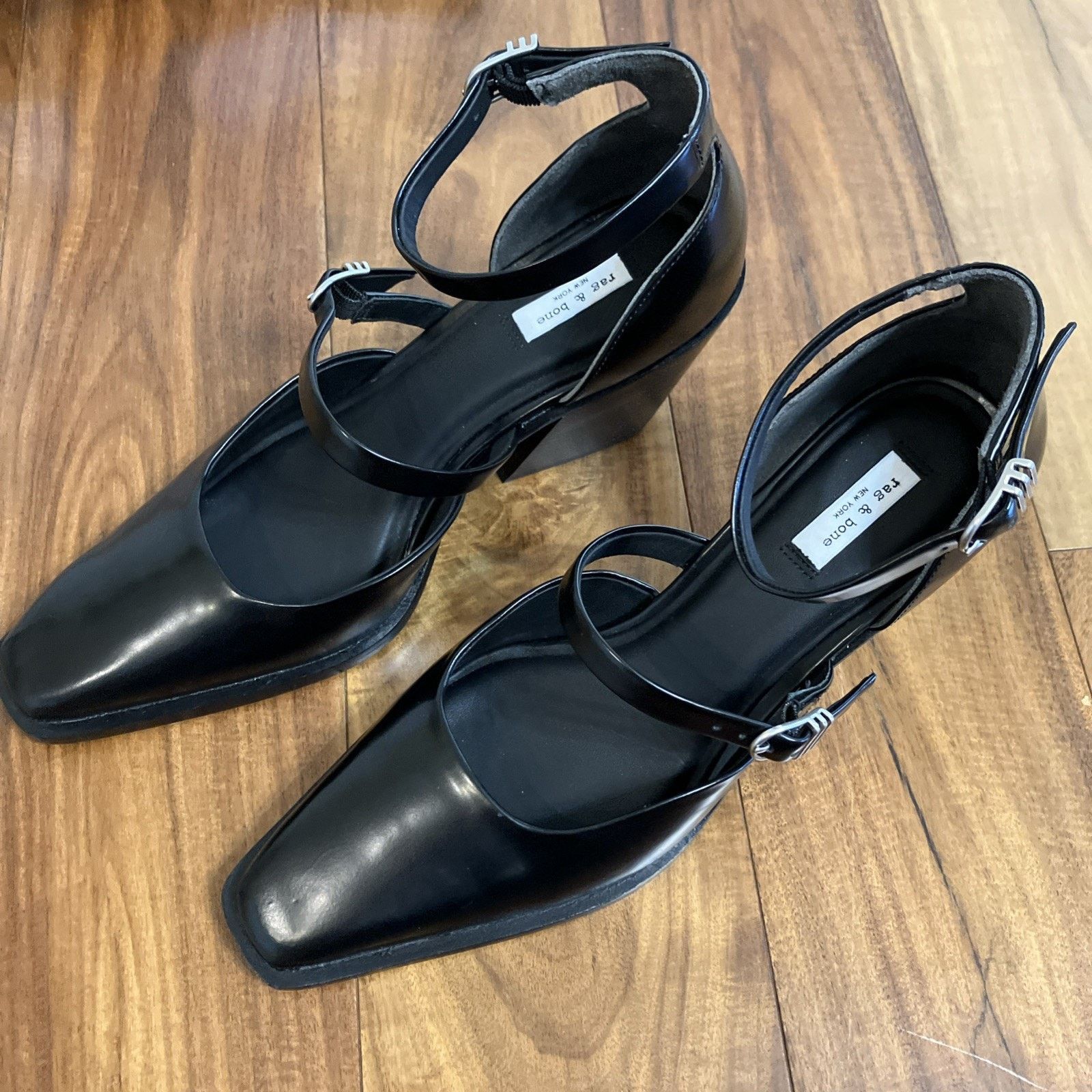 Rag & Bone NIB $468 Rag & Bone Mari Heel Sandal Black Suede Size: 9.5 Size US 9.5 / IT 39.5 - 4 Thumbnail
