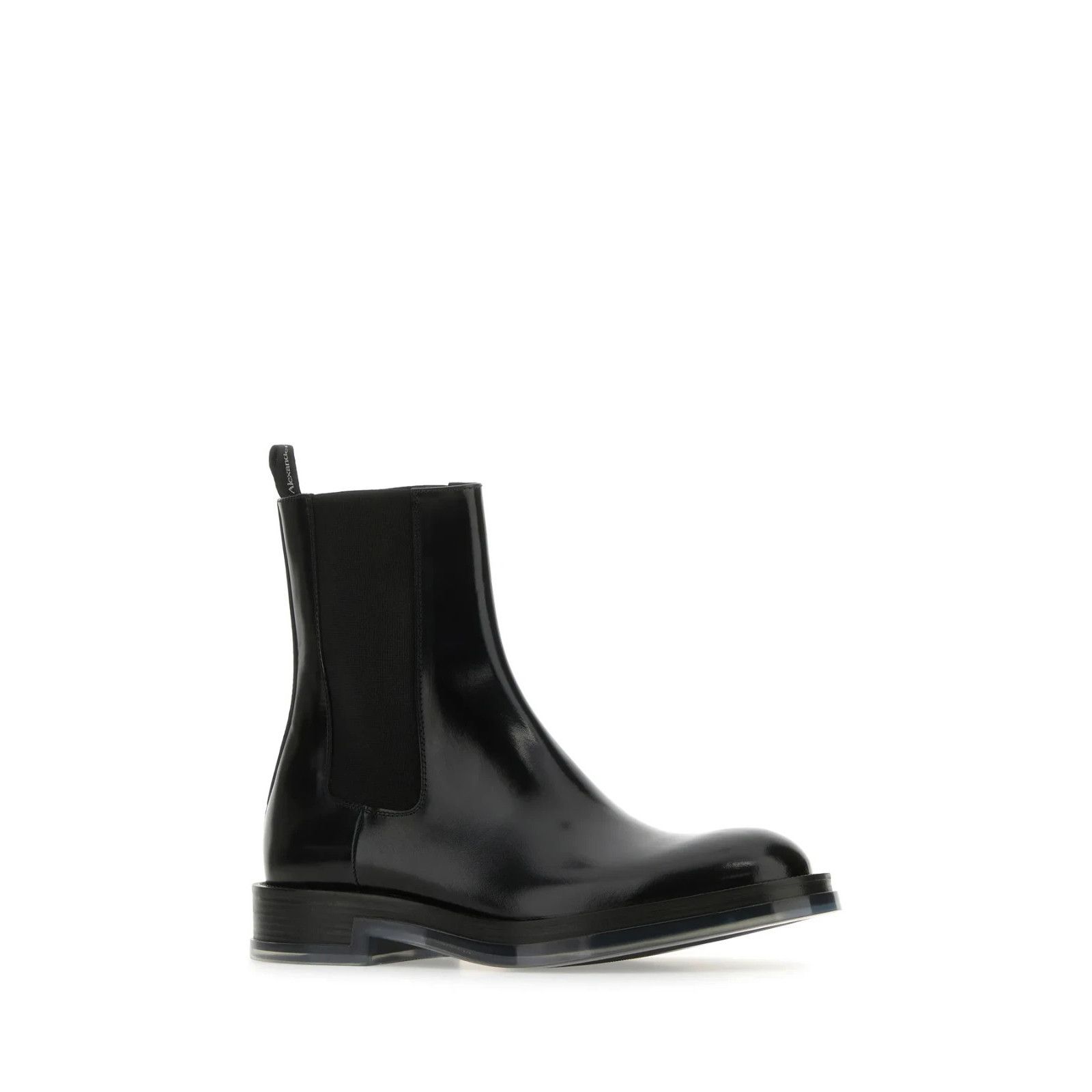 Alexander McQueen ALEXANDER MCQUEEN Float Black Leather Ankle Boots New & Auth Size US 8 / EU 41 - 2 Thumbnail