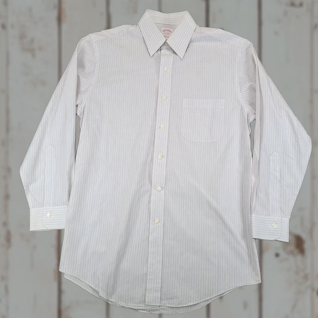 Brooks Brothers Brooks Brothers Button Down Shirt Mens Regular Fit Cotton Striped Blue Long Sleeve Preppy Size US M / EU 48-50 / 2 - 1 Thumbnail