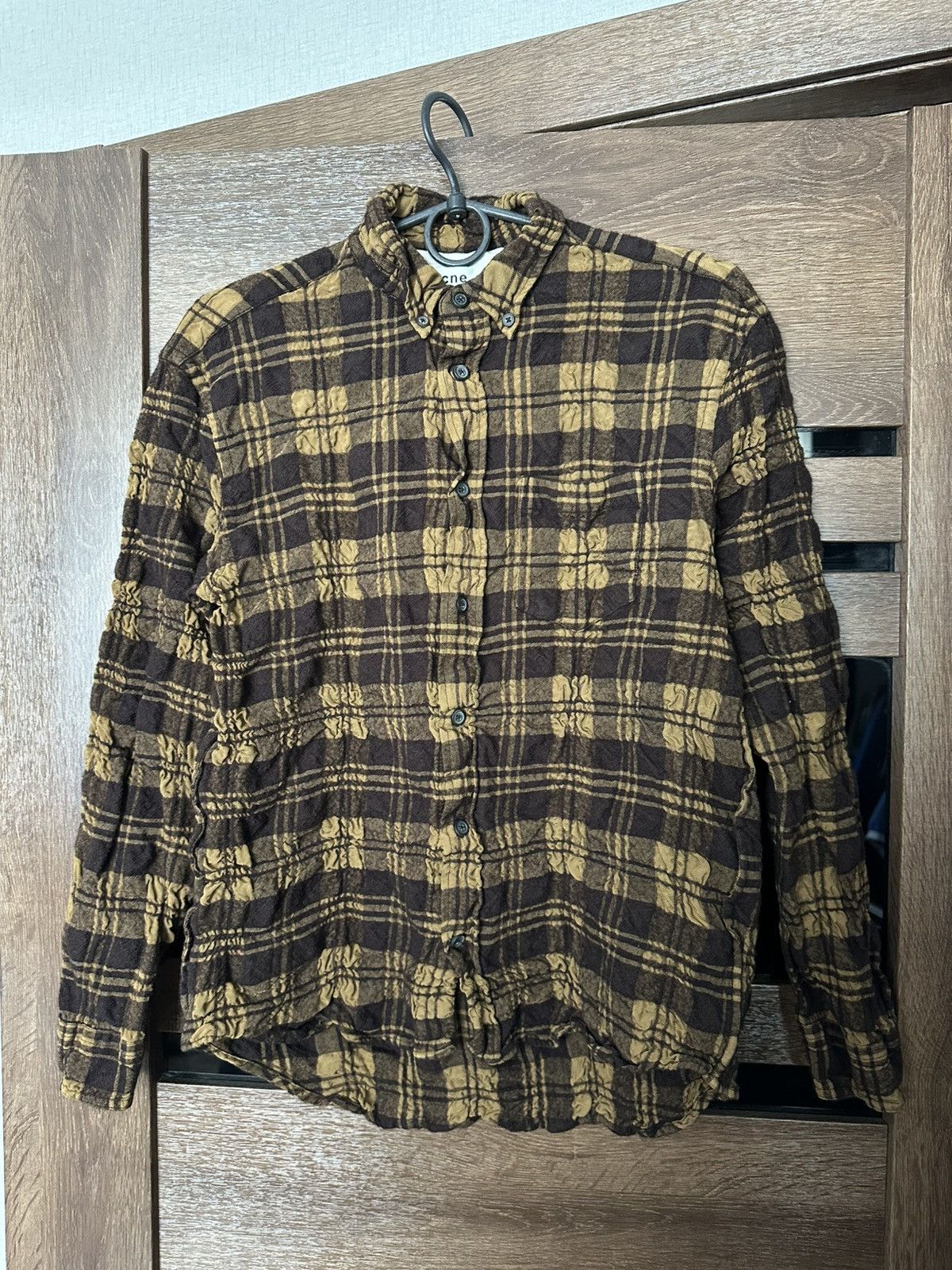 Acne Studios Acne Studios Checked Shirt Button Up Long Sleeve Wool Size US S / EU 44-46 / 1 - 3 Thumbnail