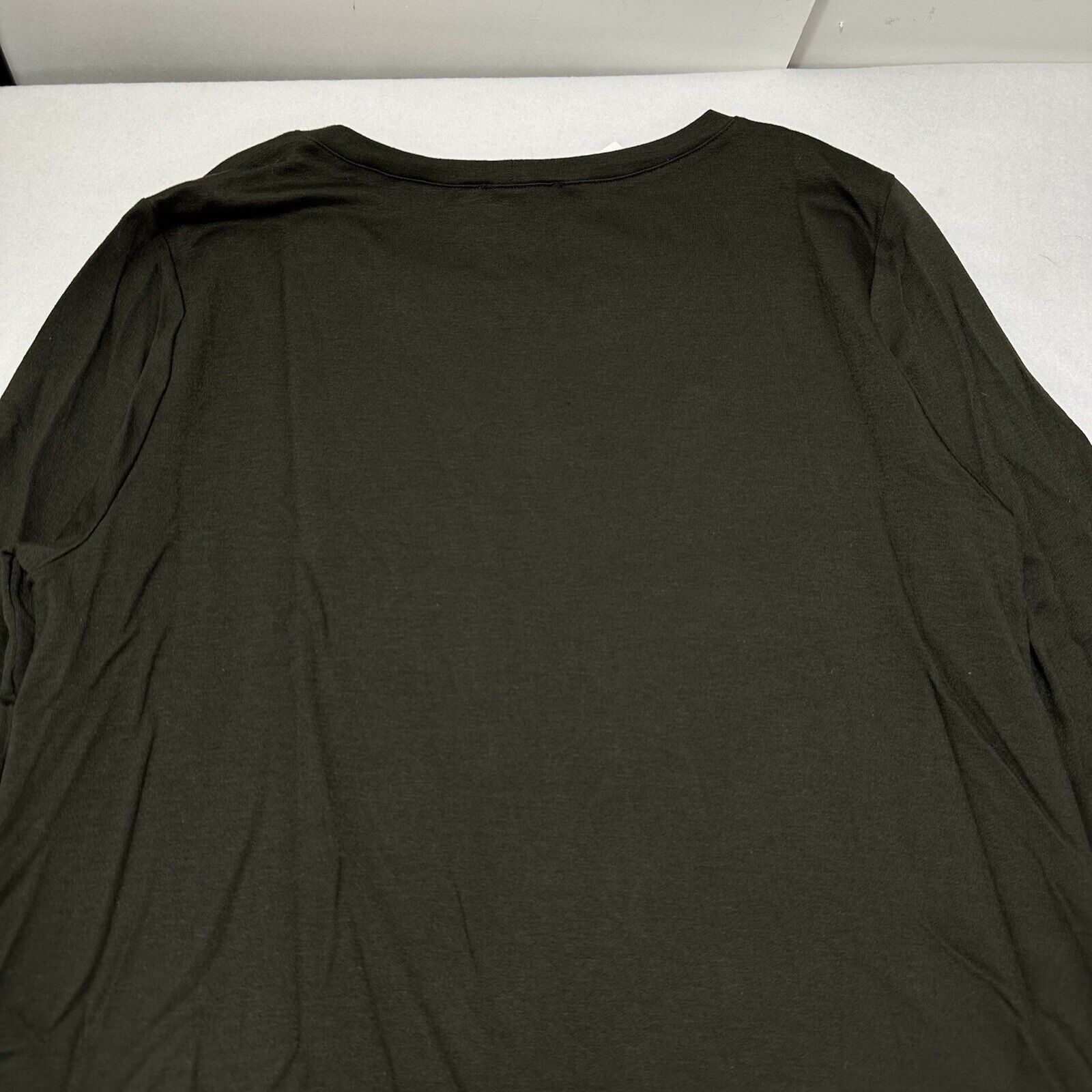 Eileen Fisher Eileen Fisher Medium Dark Green Round Neck Tunic Dress Size M / US 6-8 / IT 42-44 - 12 Thumbnail