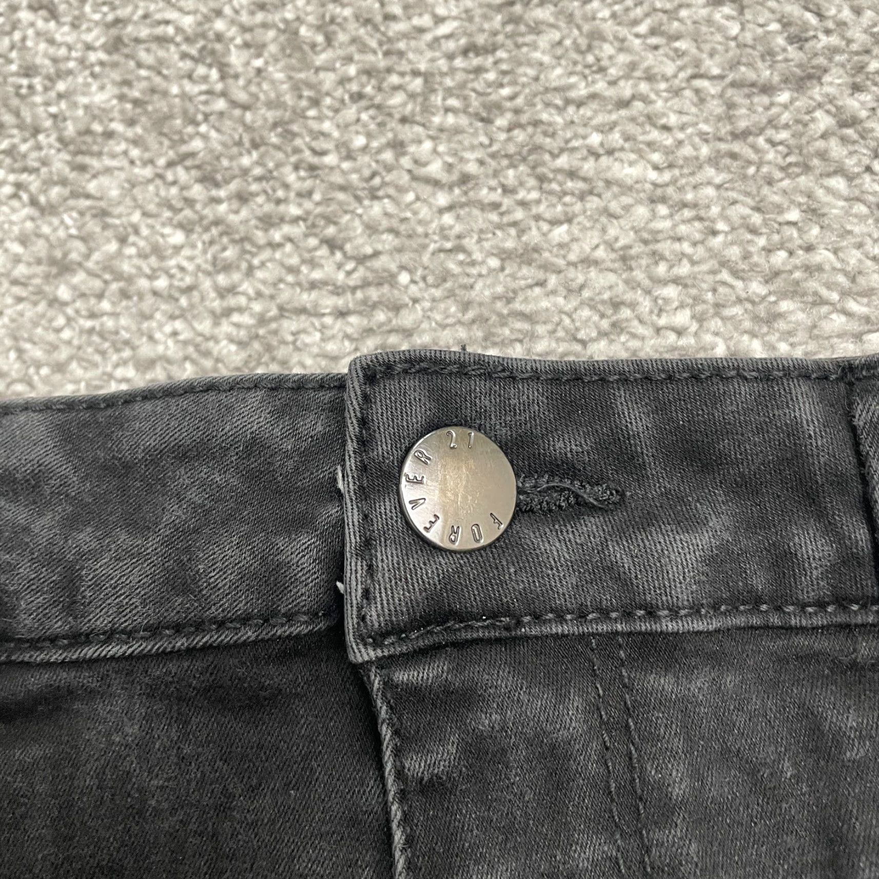 Forever 21 FOREVER 21 Jeans Skinny Black High Rise Denim 28x28 Womens 29 Regular Casual Stretch 5-Pocket Size 28" / US 6 / IT 42 - 3 Thumbnail