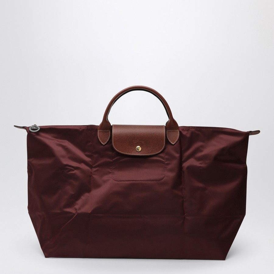 Longchamp o1d2blof0824 Size: OS / S Le Pliage Travel Bag in Burgundy Size ONE SIZE - 1 Thumbnail