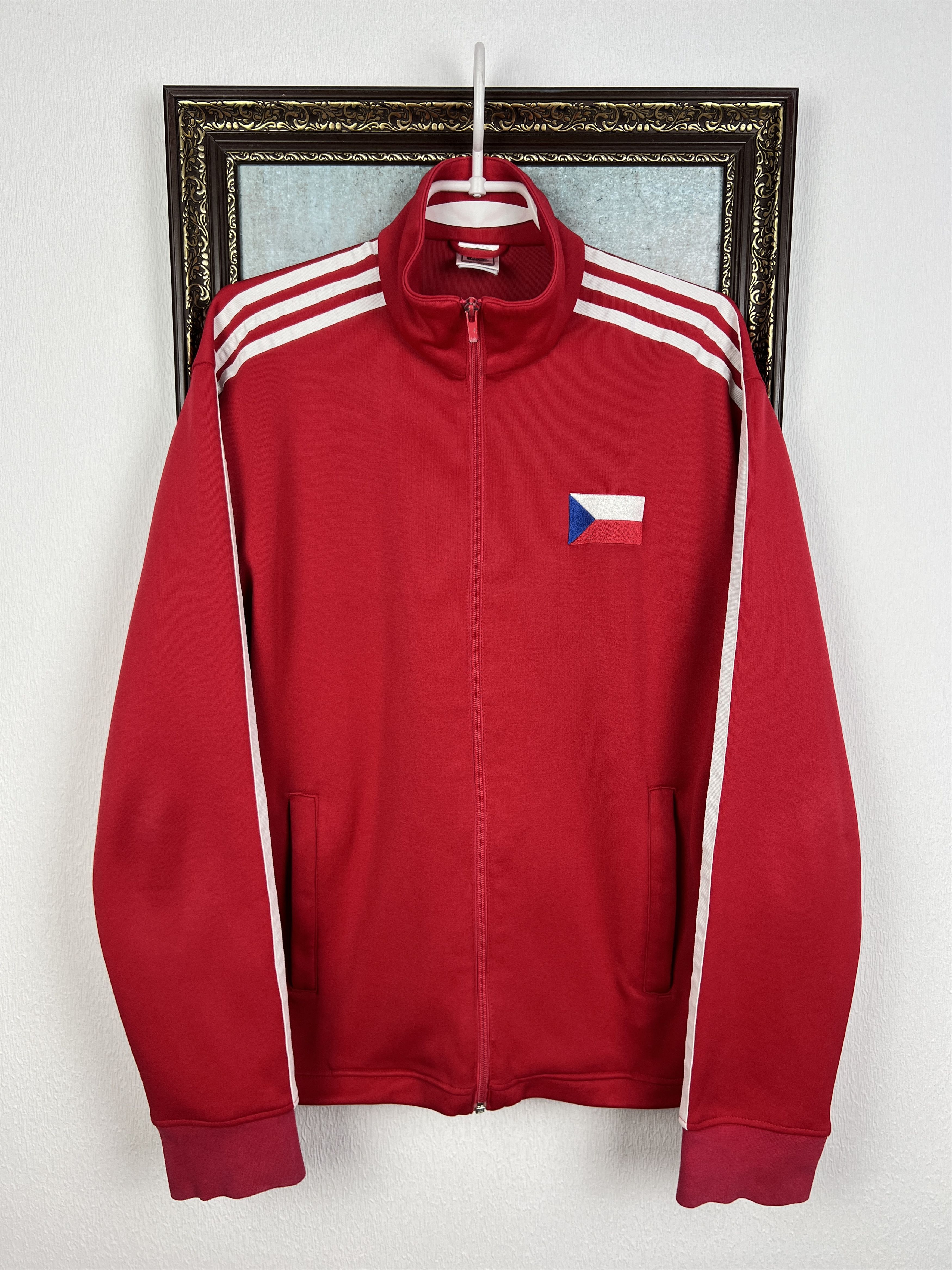 Adidas Vintage World Cup Czech Republic Football Jacket Track Top Size US L / EU 52-54 / 3 - 1 Thumbnail